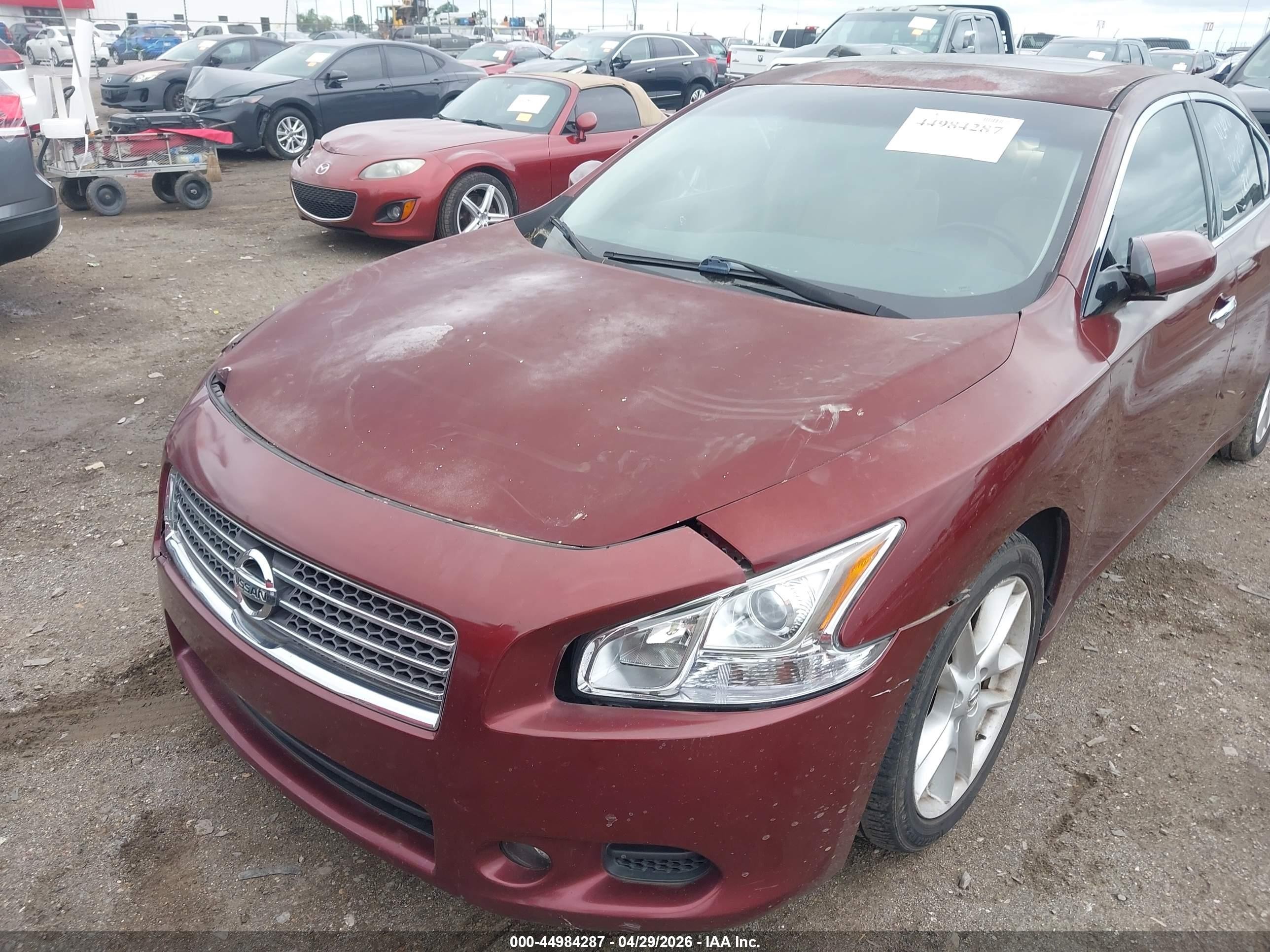 2010 Nissan Maxima 3.5 S Red vin: 1N4AA5AP1AC809314