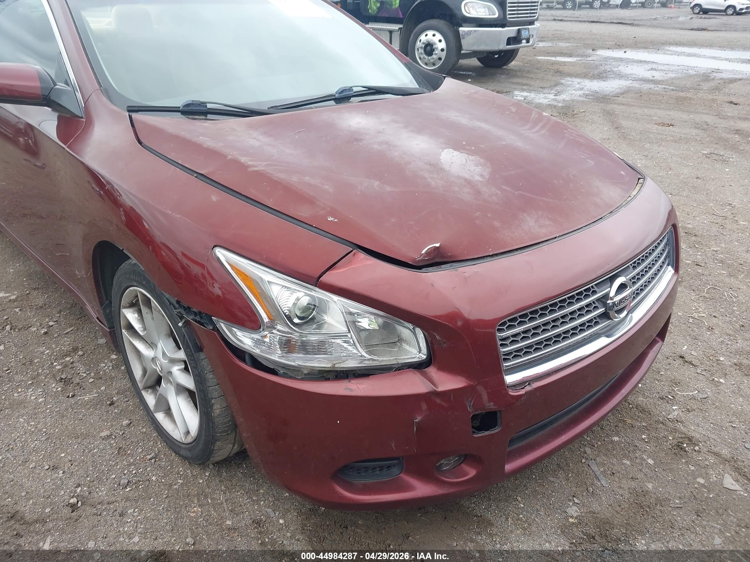 2010 Nissan Maxima 3.5 S Red vin: 1N4AA5AP1AC809314