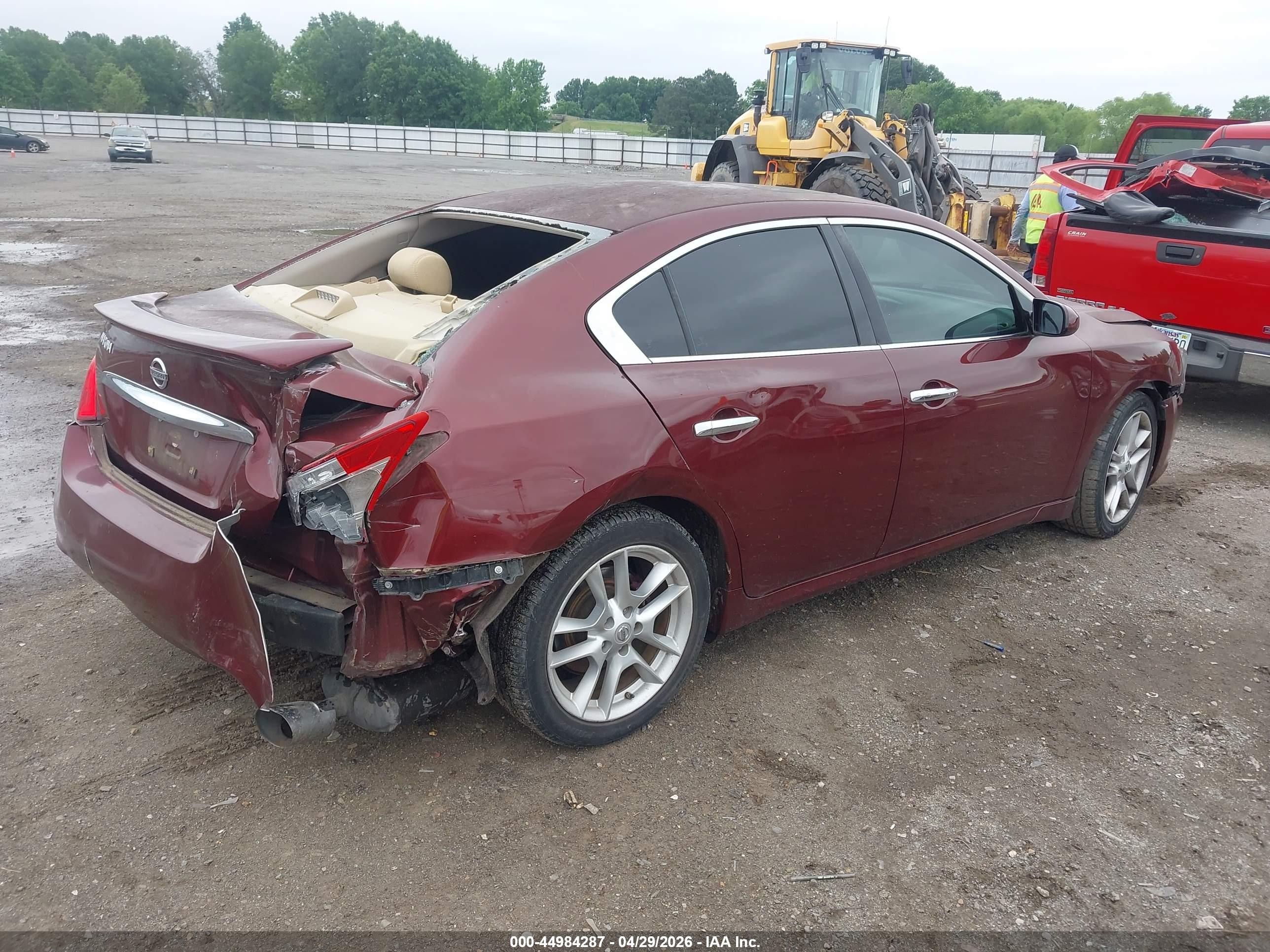 2010 Nissan Maxima 3.5 S Red vin: 1N4AA5AP1AC809314