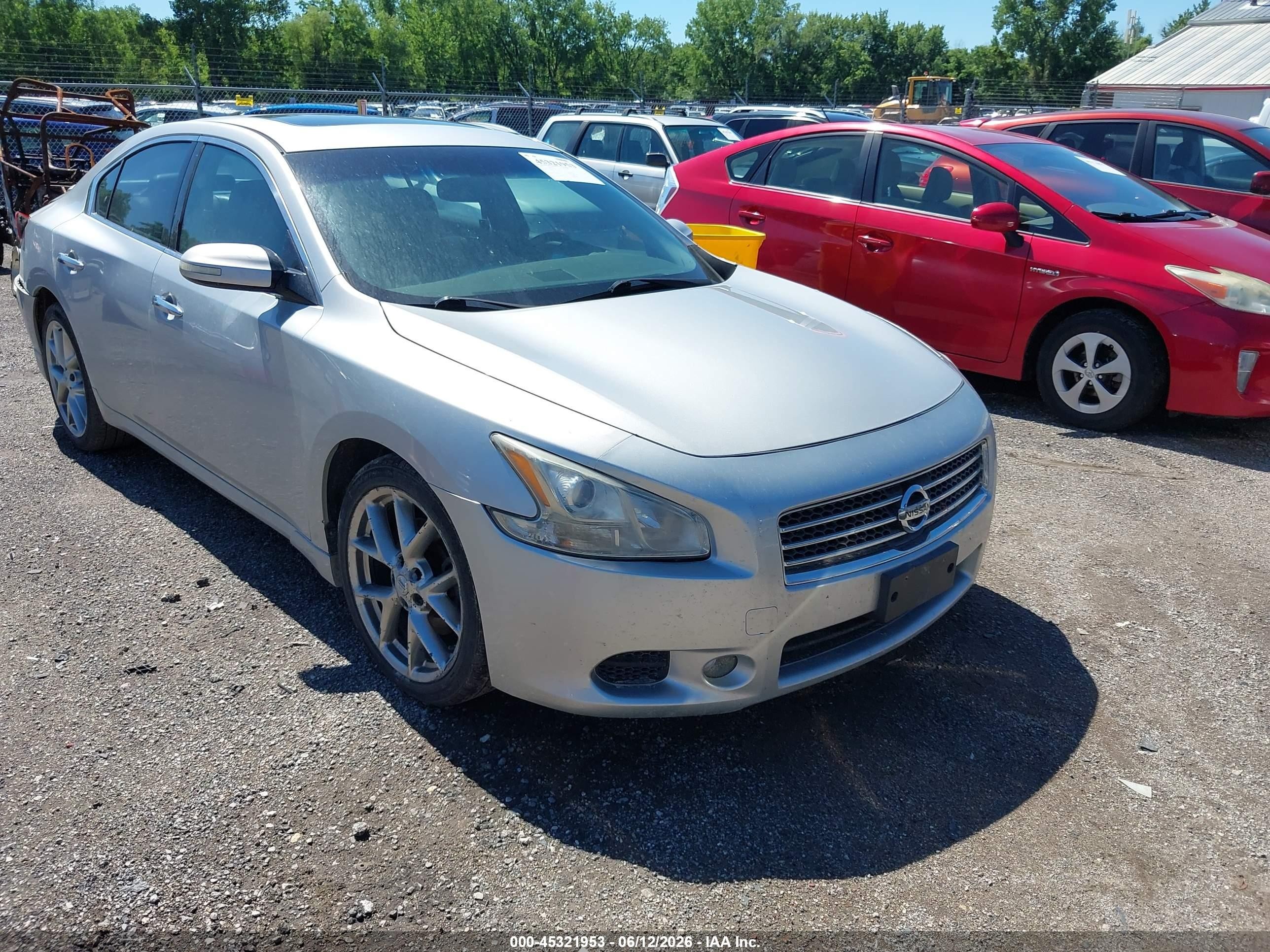 2010 Nissan Maxima 3.5 Sv Silver vin: 1N4AA5AP1AC814044