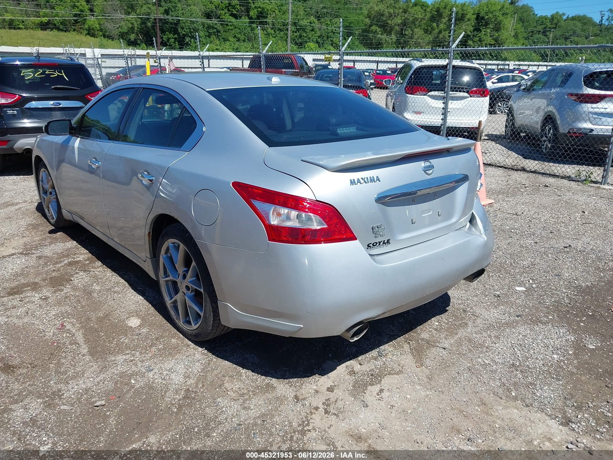 2010 Nissan Maxima 3.5 Sv Серебряный vin: 1N4AA5AP1AC814044