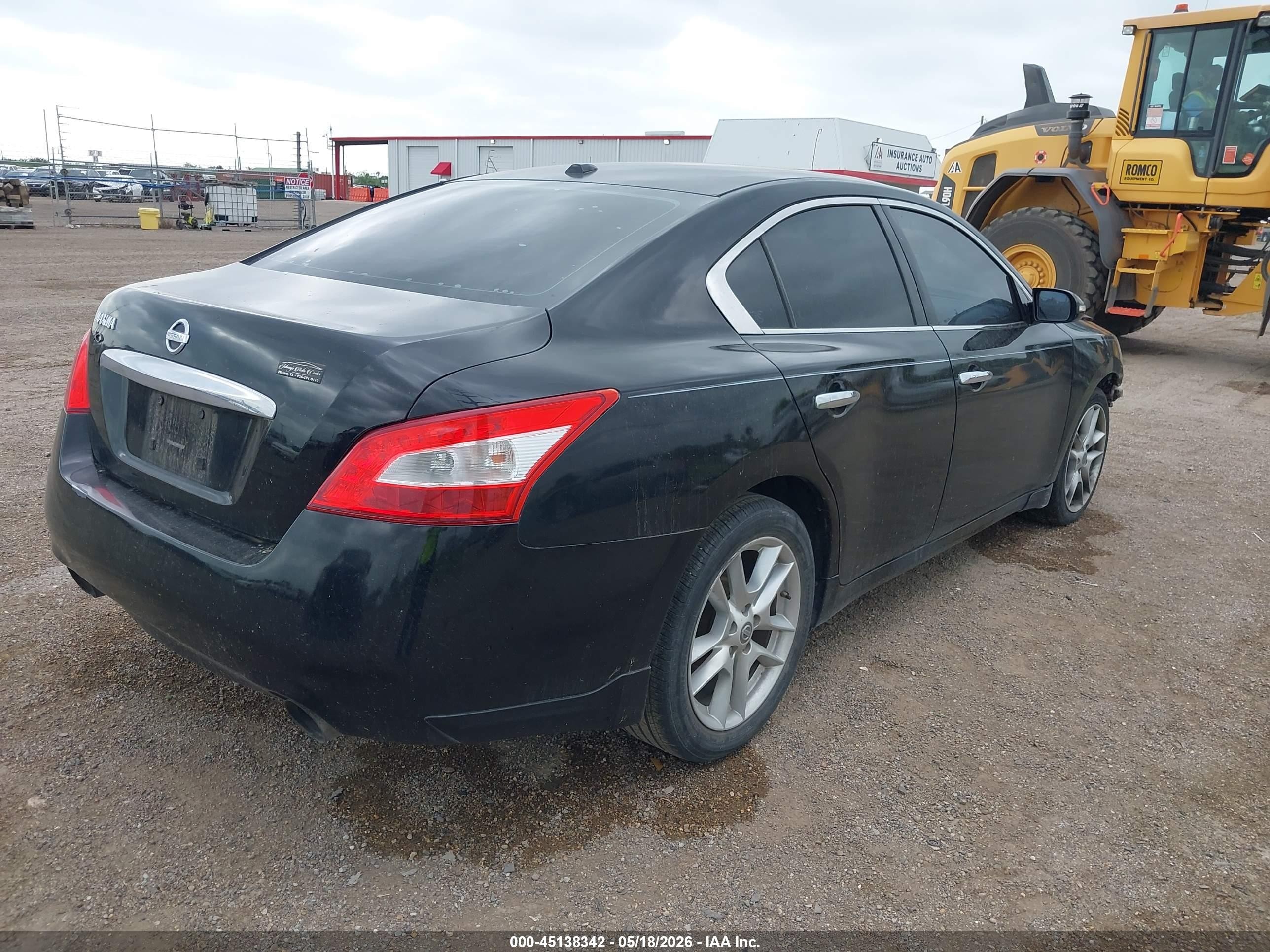 2010 Nissan Maxima 3.5 Sv Black vin: 1N4AA5AP1AC816666