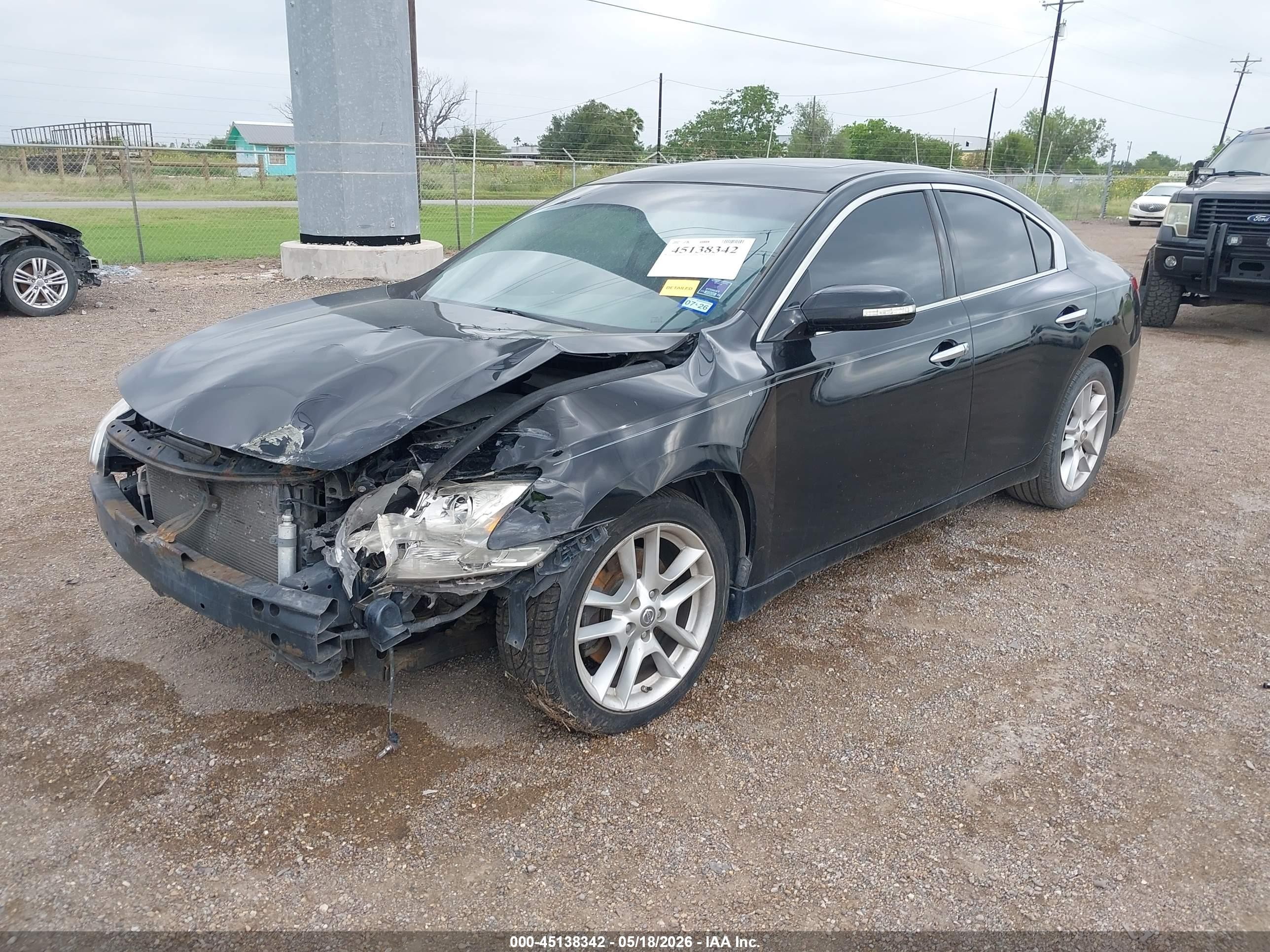 2010 Nissan Maxima 3.5 Sv Black vin: 1N4AA5AP1AC816666