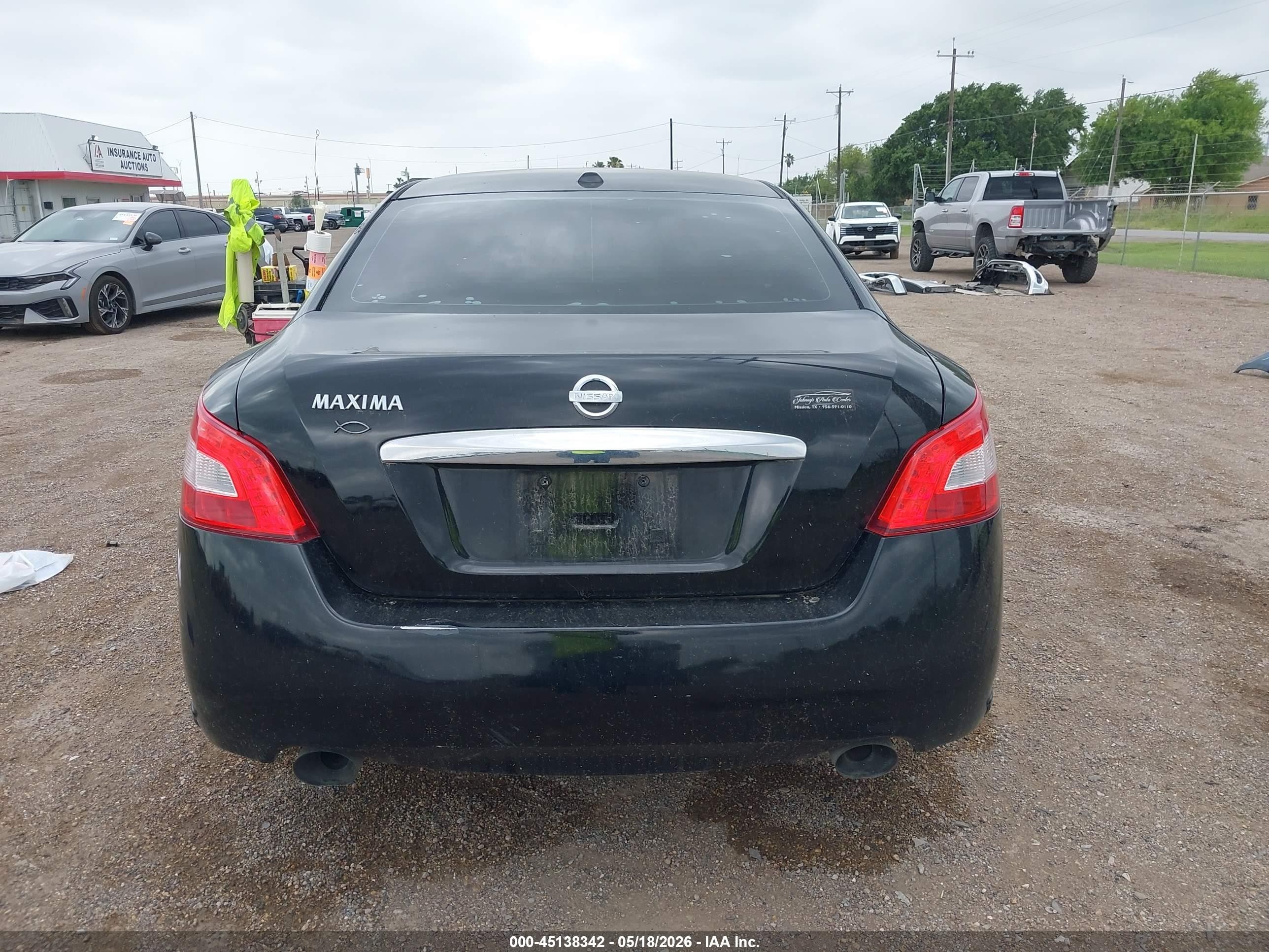 2010 Nissan Maxima 3.5 Sv Black vin: 1N4AA5AP1AC816666