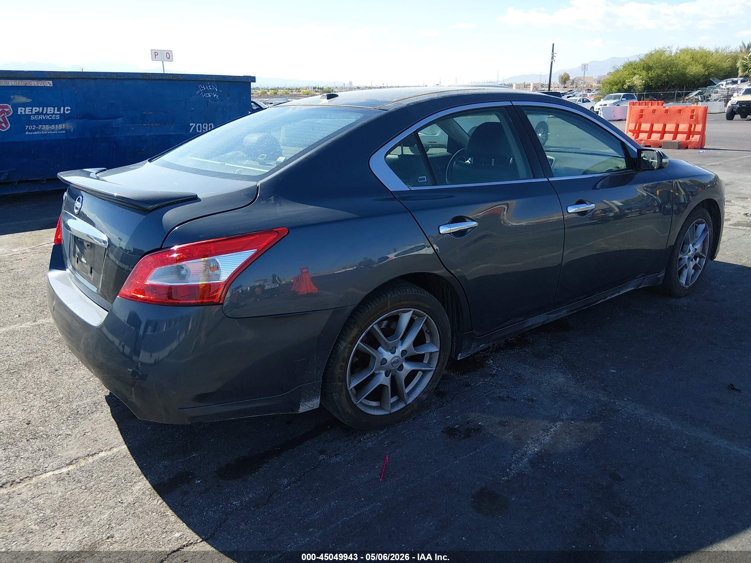 2010 Nissan Maxima 3.5 Sv Gray vin: 1N4AA5AP1AC838280