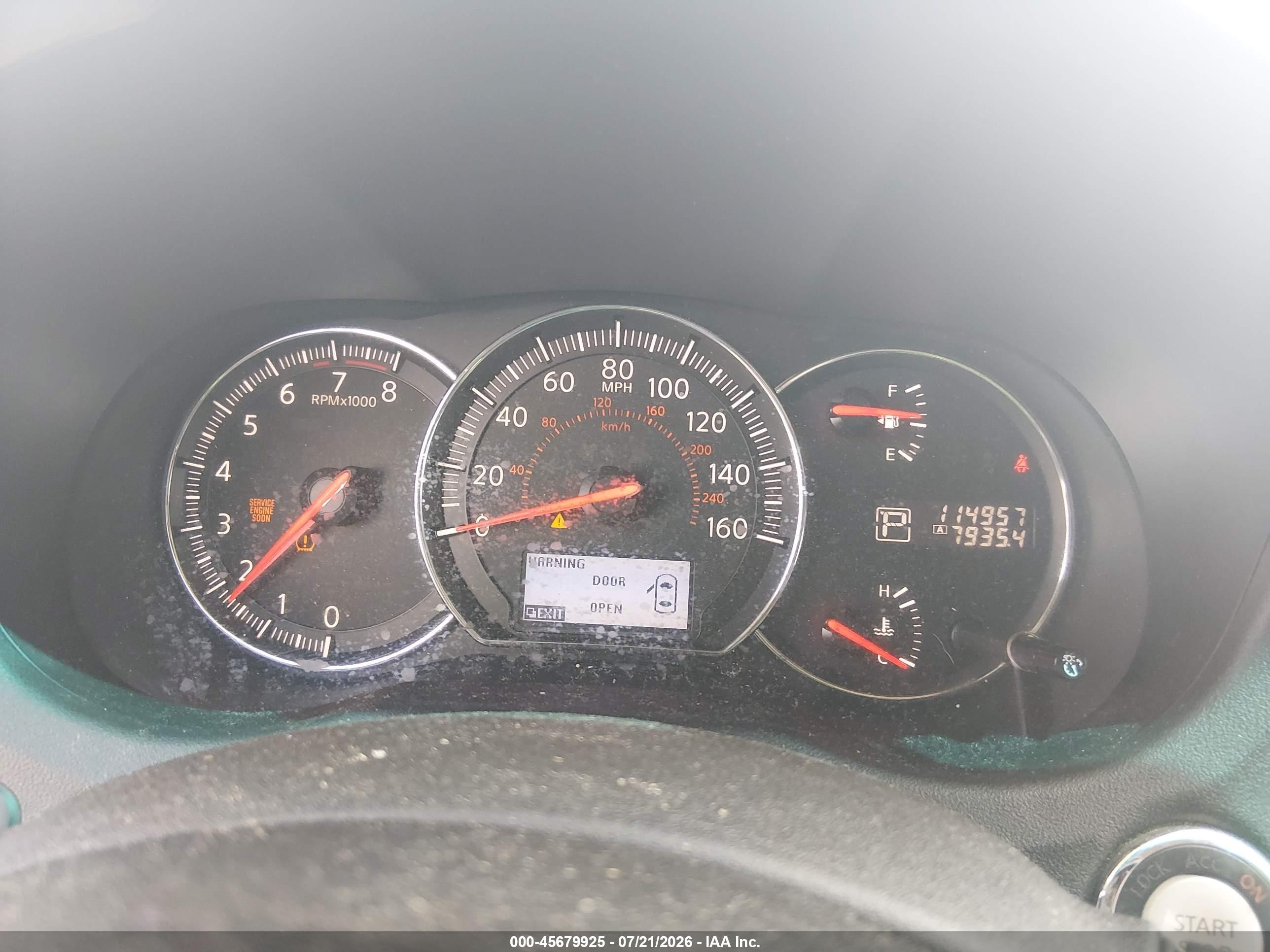 2010 Nissan Maxima 3.5 Sv Серый vin: 1N4AA5AP1AC840269