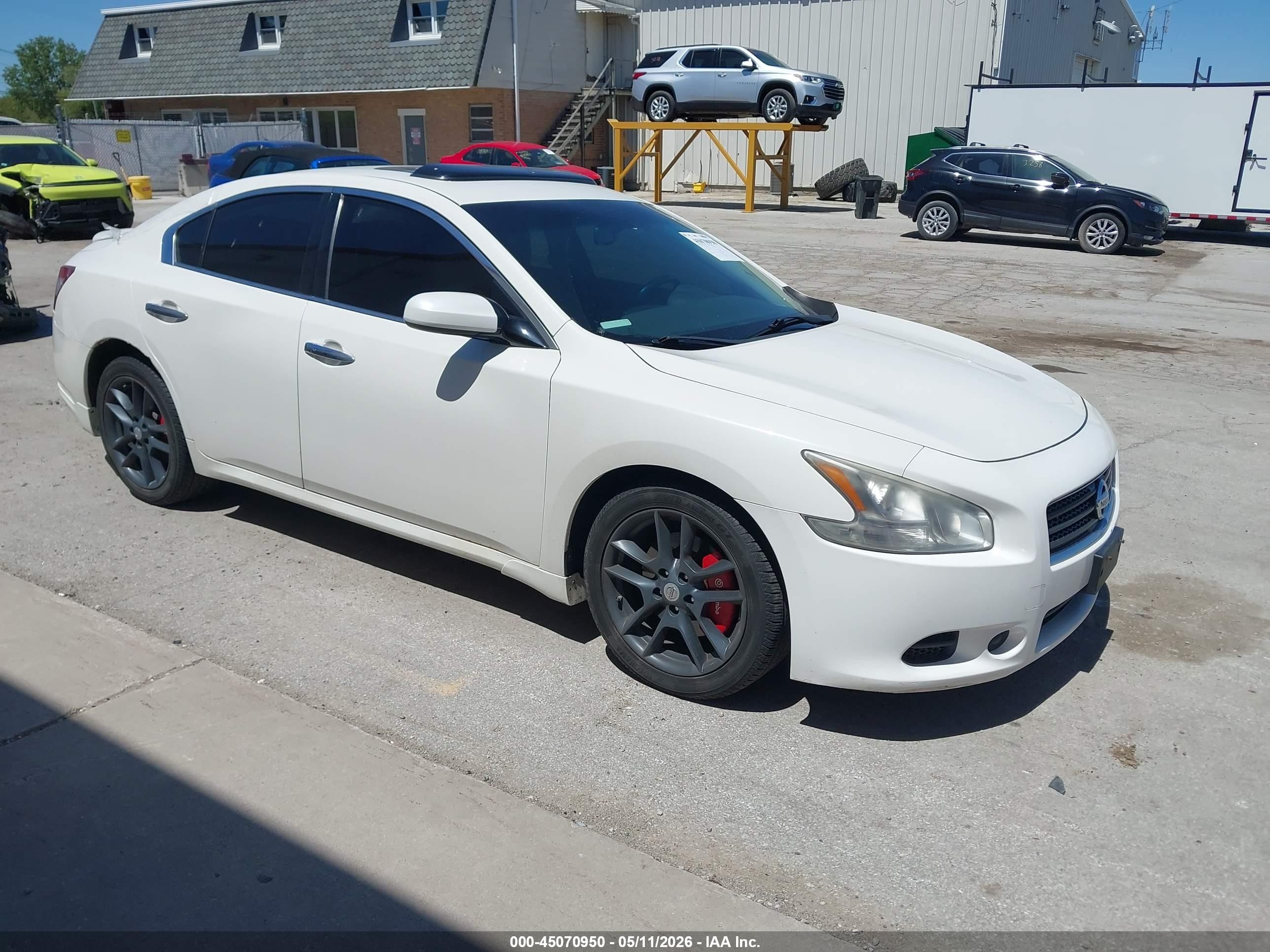 2010 Nissan Maxima 3.5 S White vin: 1N4AA5AP1AC853989