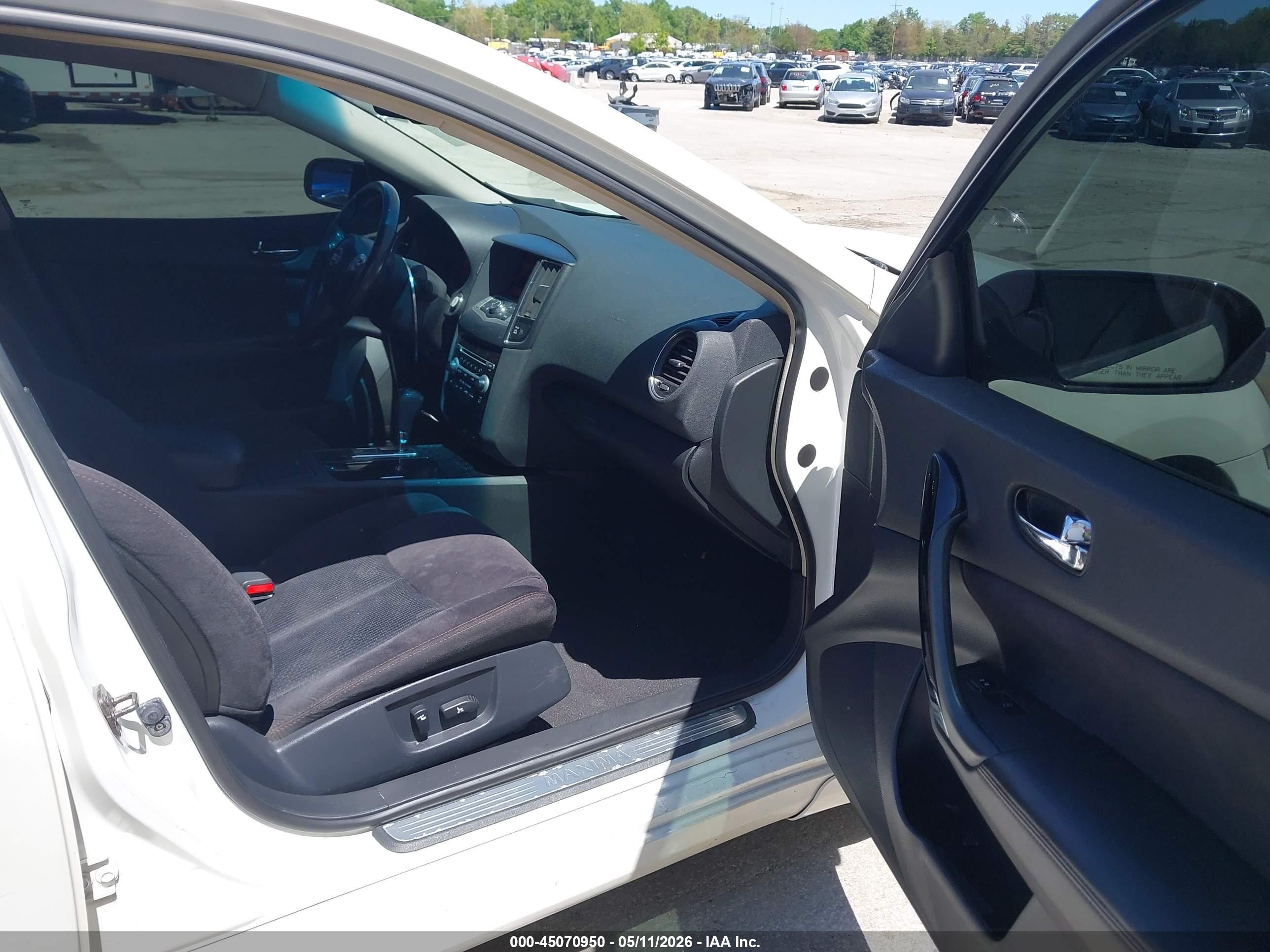 2010 Nissan Maxima 3.5 S White vin: 1N4AA5AP1AC853989