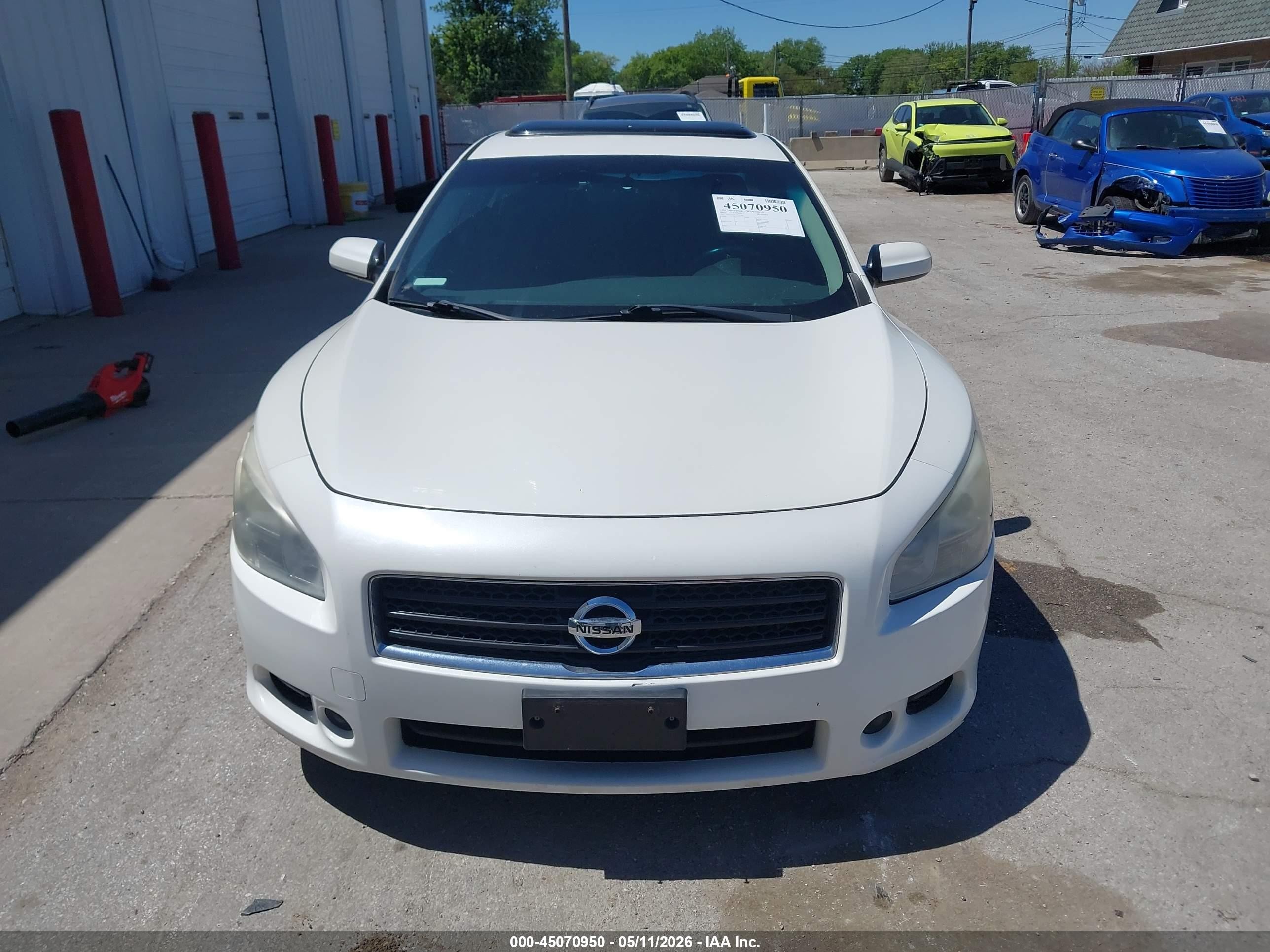 2010 Nissan Maxima 3.5 S White vin: 1N4AA5AP1AC853989