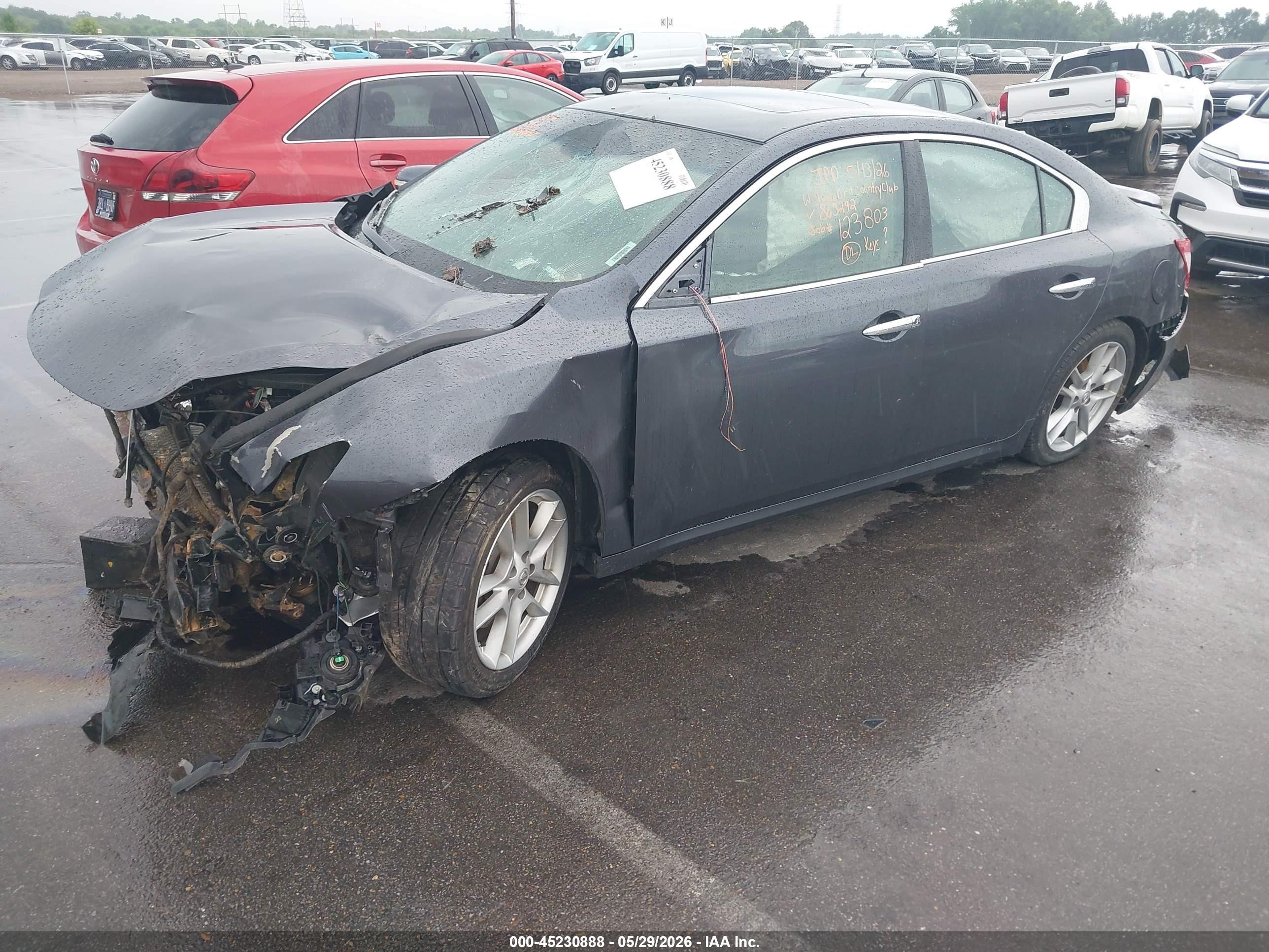 2010 Nissan Maxima 3.5 Sv Синий vin: 1N4AA5AP1AC863292