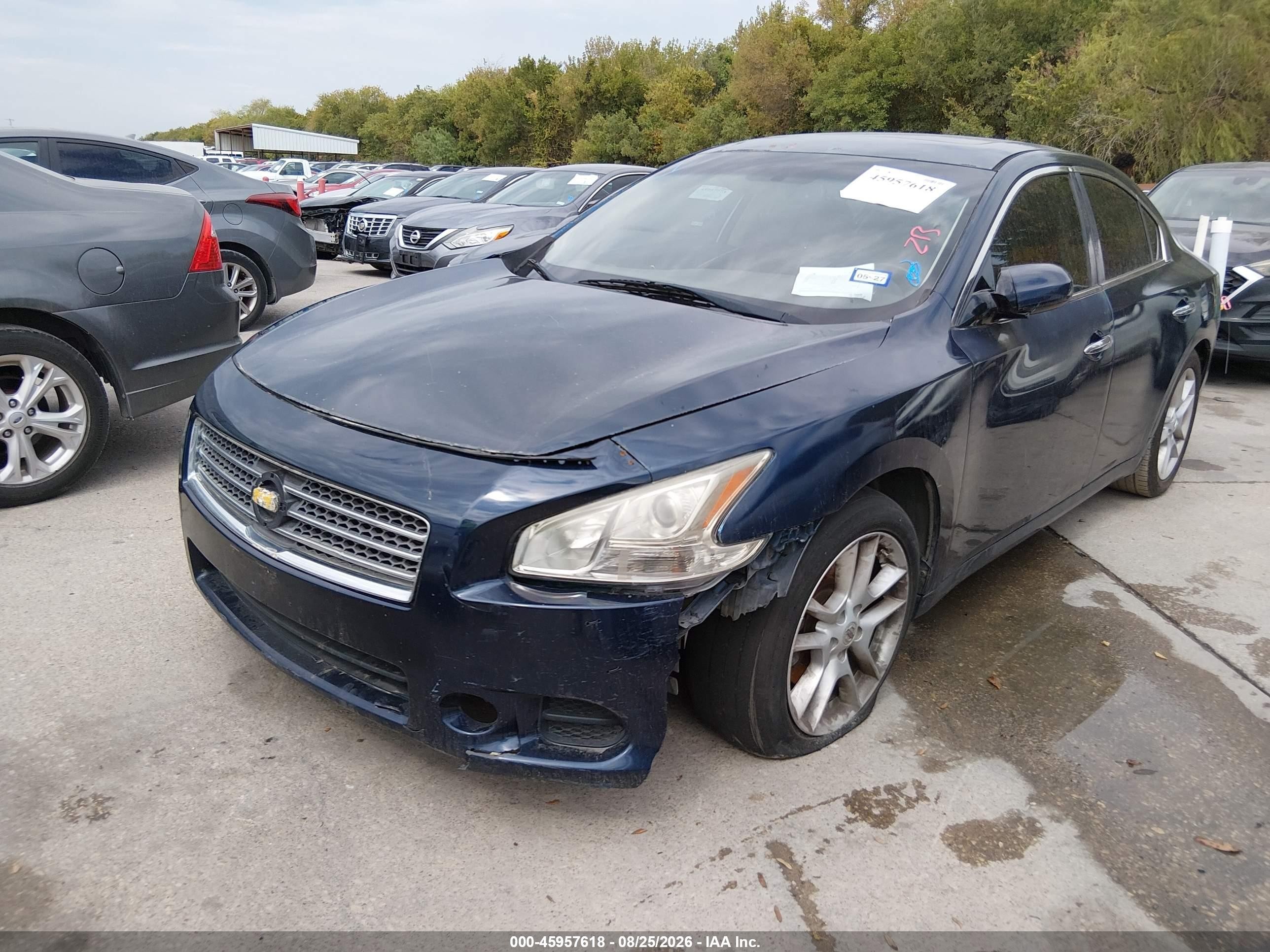 2011 Nissan Maxima 3.5 S Blue vin: 1N4AA5AP1BC800596