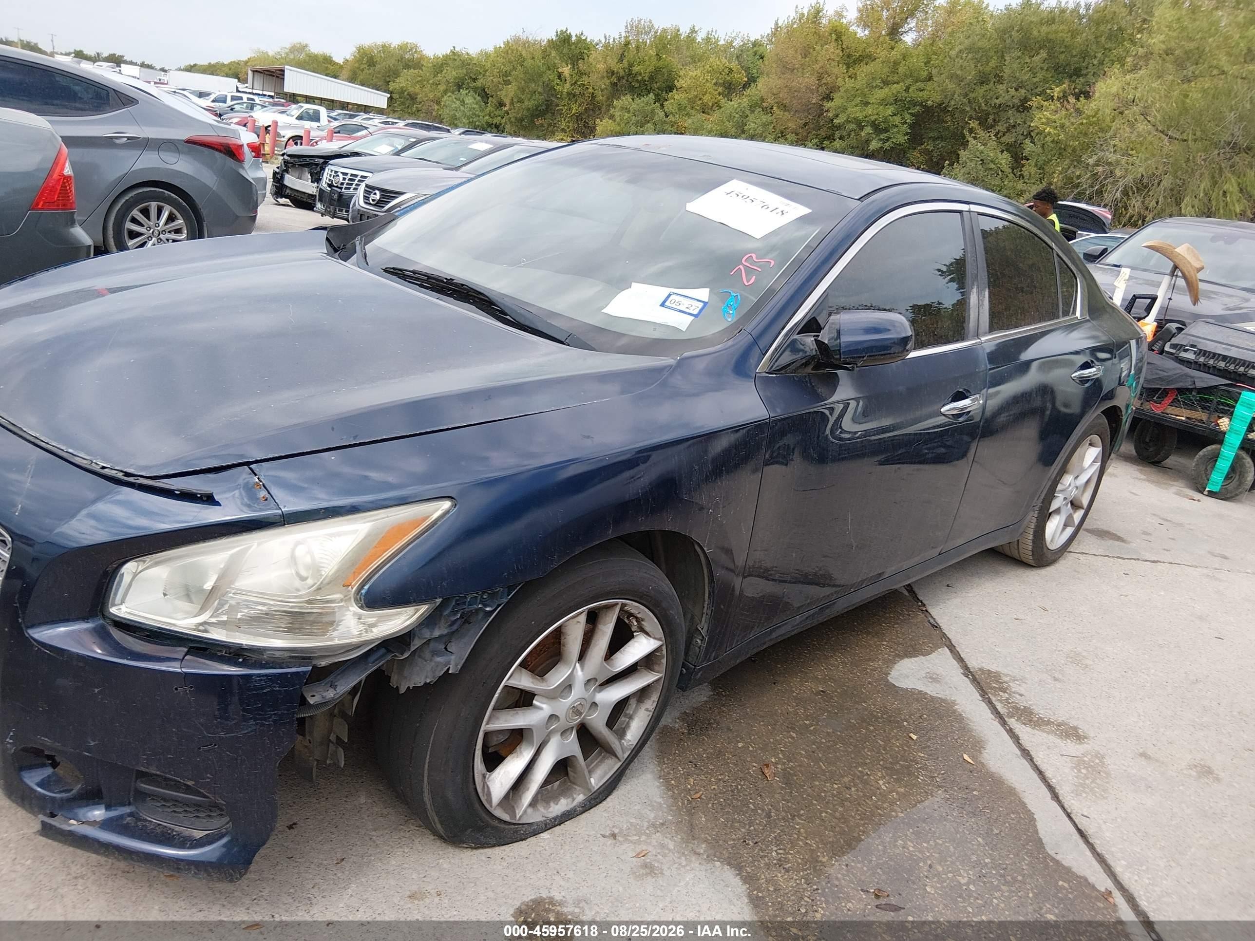 2011 Nissan Maxima 3.5 S Blue vin: 1N4AA5AP1BC800596