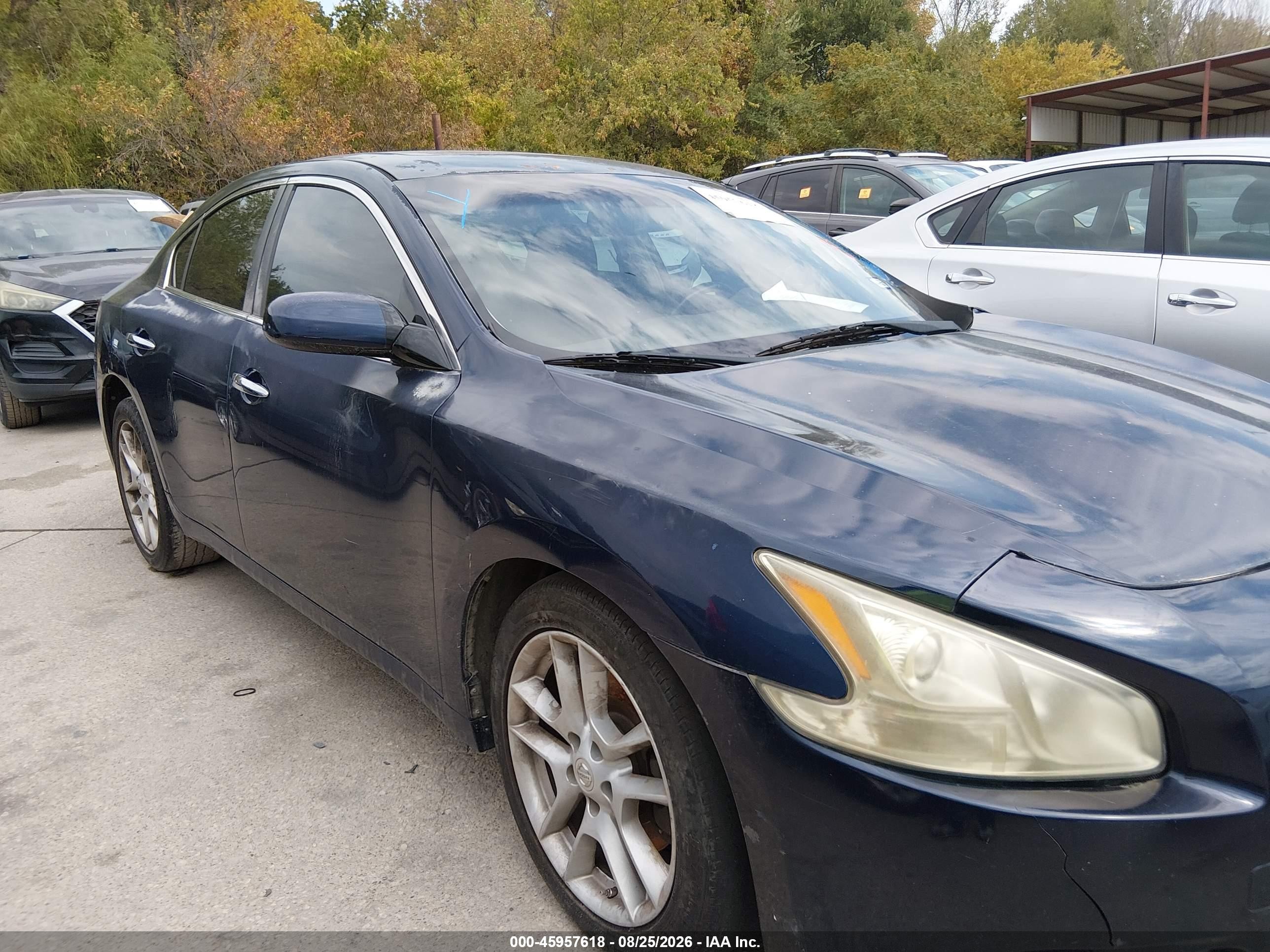 2011 Nissan Maxima 3.5 S Blue vin: 1N4AA5AP1BC800596