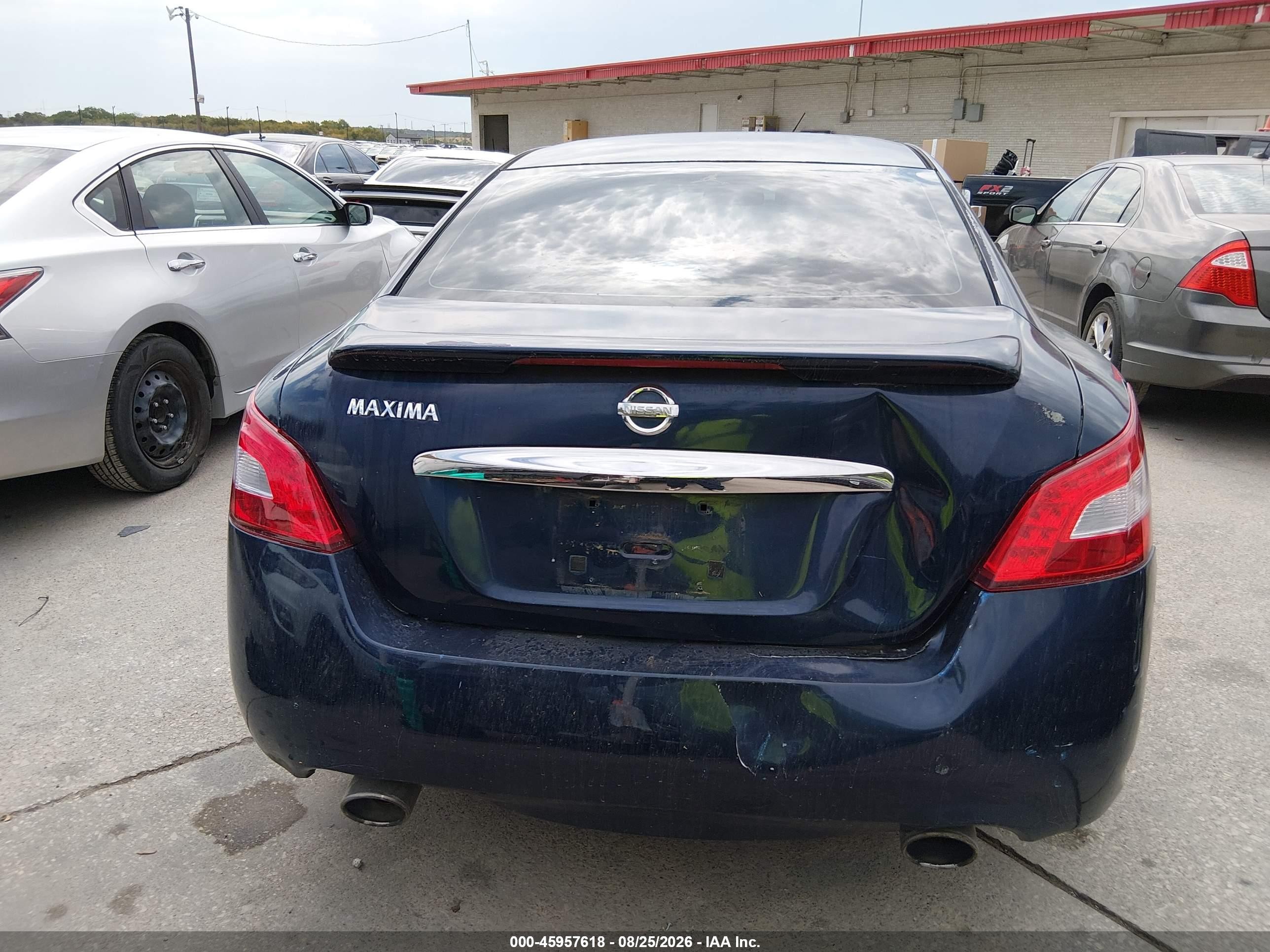 2011 Nissan Maxima 3.5 S Blue vin: 1N4AA5AP1BC800596