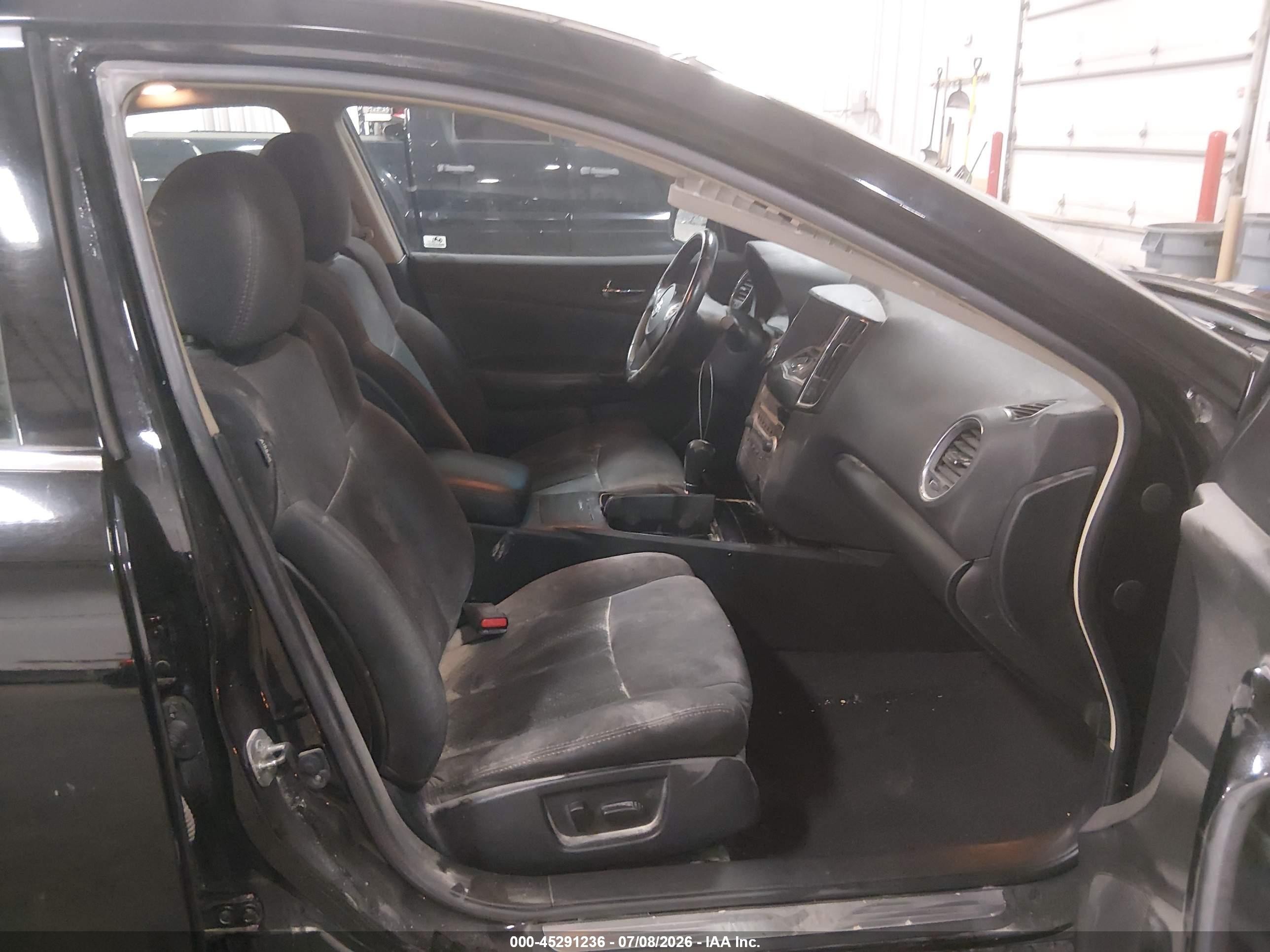 2011 Nissan Maxima 3.5 S Black vin: 1N4AA5AP1BC813719