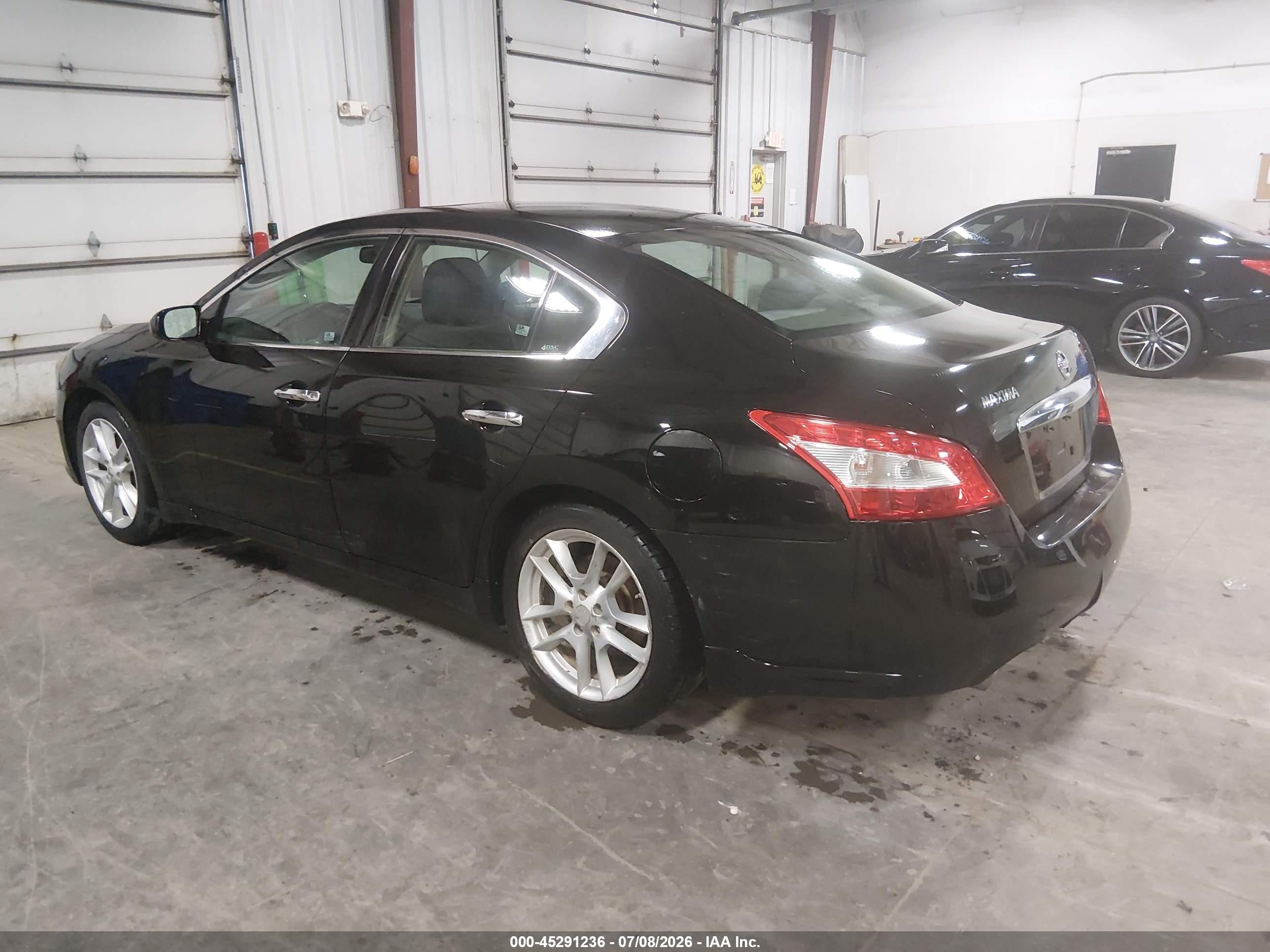 2011 Nissan Maxima 3.5 S Black vin: 1N4AA5AP1BC813719