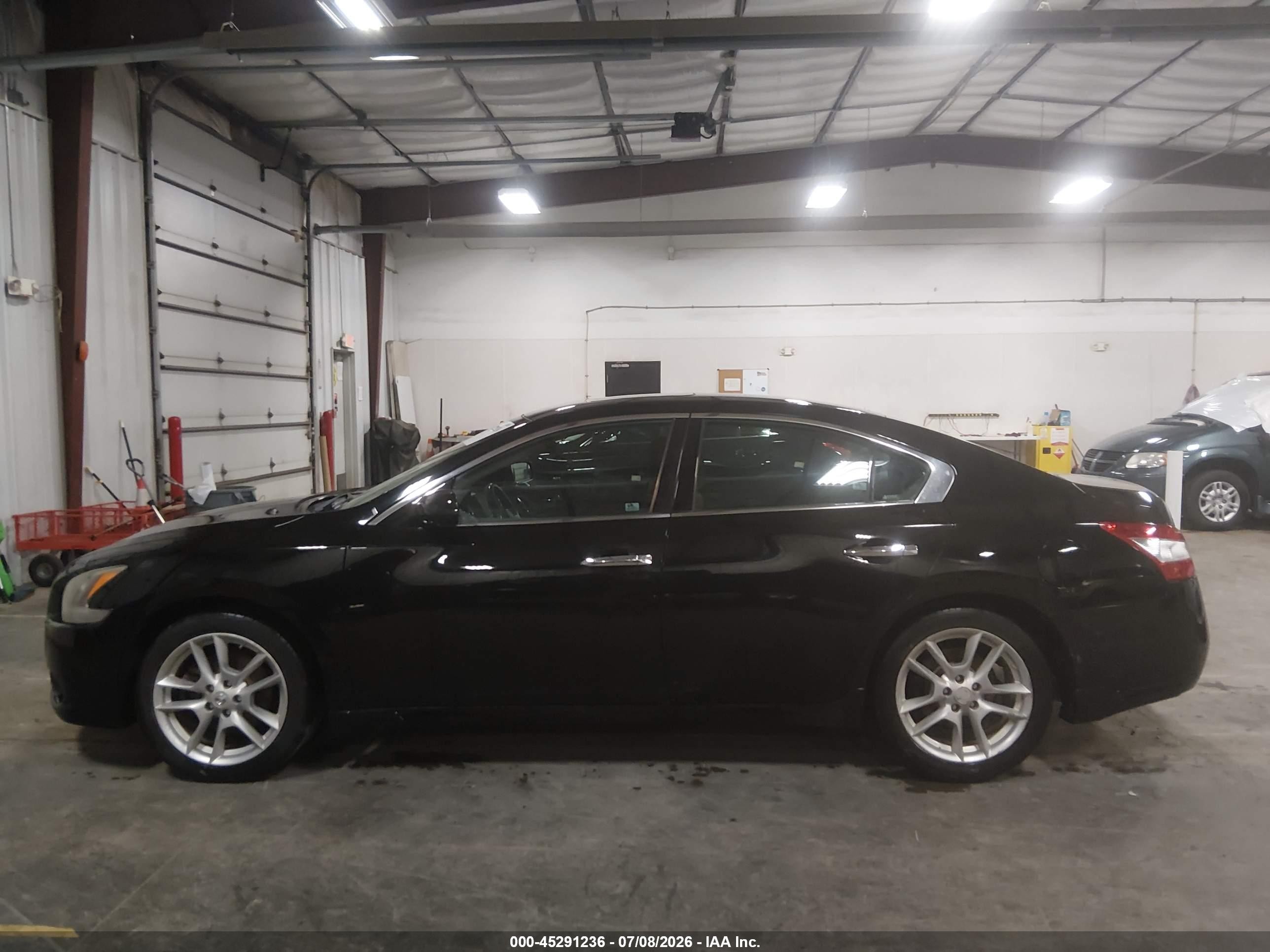 2011 Nissan Maxima 3.5 S Black vin: 1N4AA5AP1BC813719