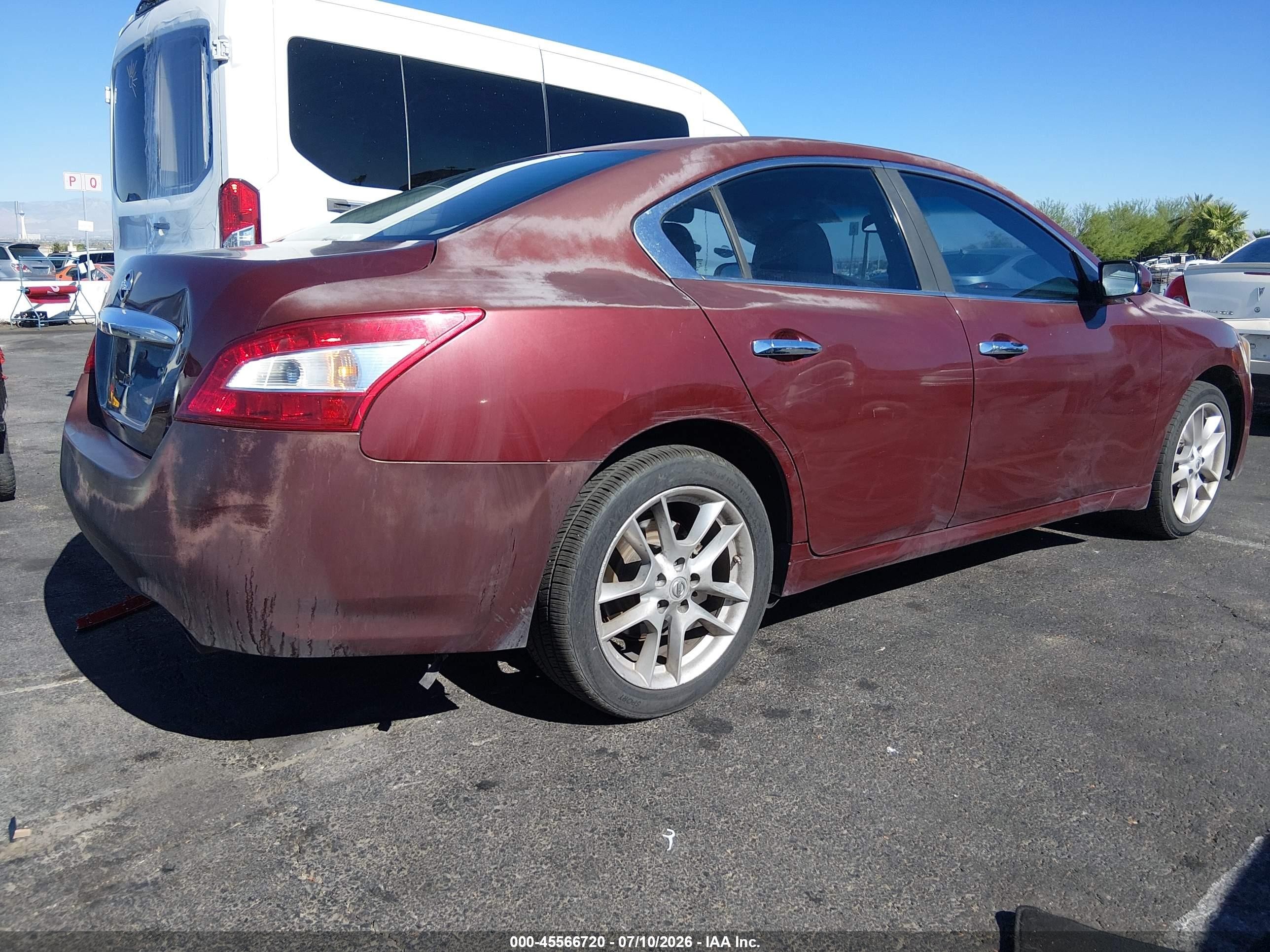 2011 Nissan Maxima 3.5 S Burgundy vin: 1N4AA5AP1BC850821