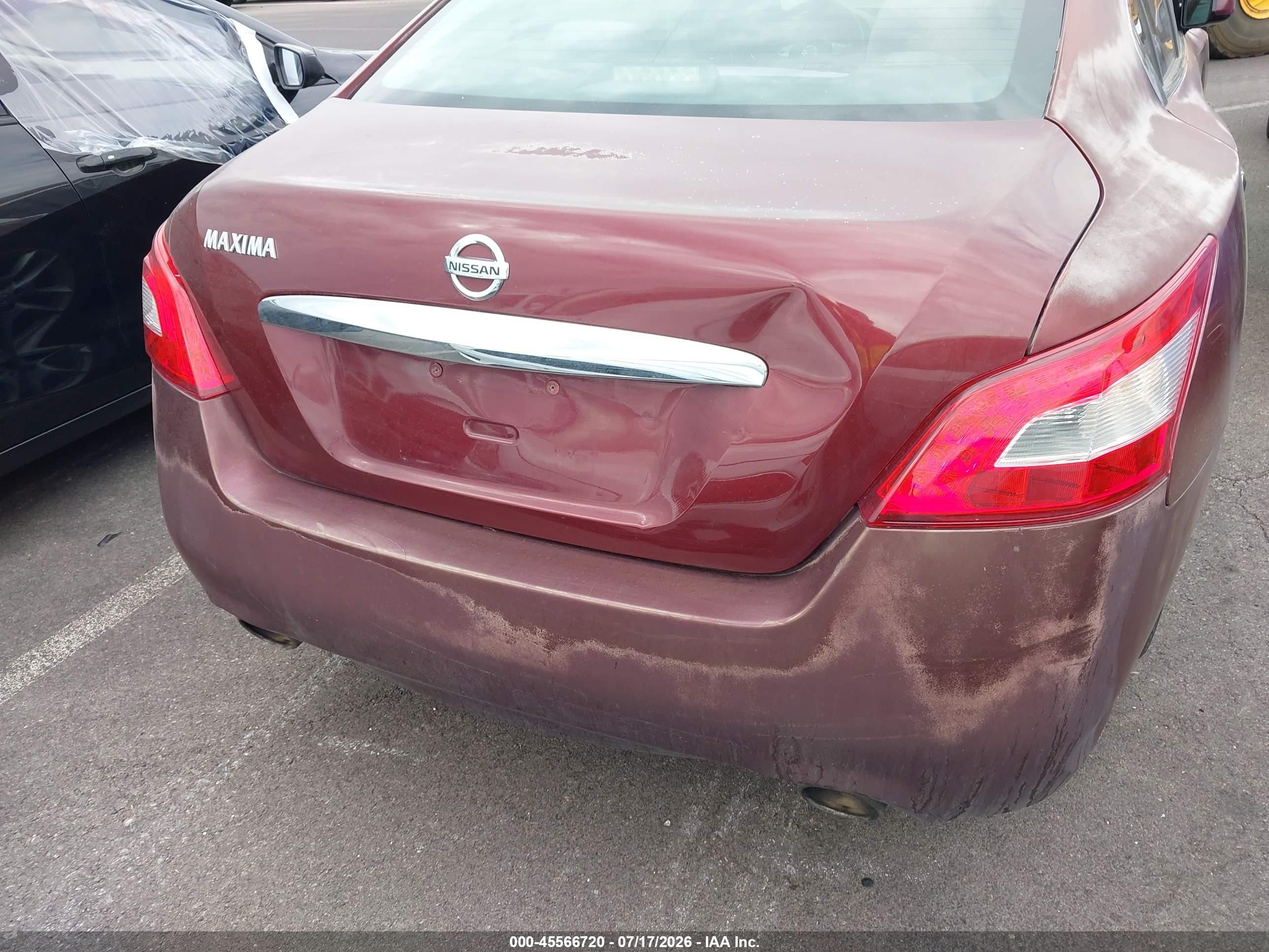 2011 Nissan Maxima 3.5 S Burgundy vin: 1N4AA5AP1BC850821