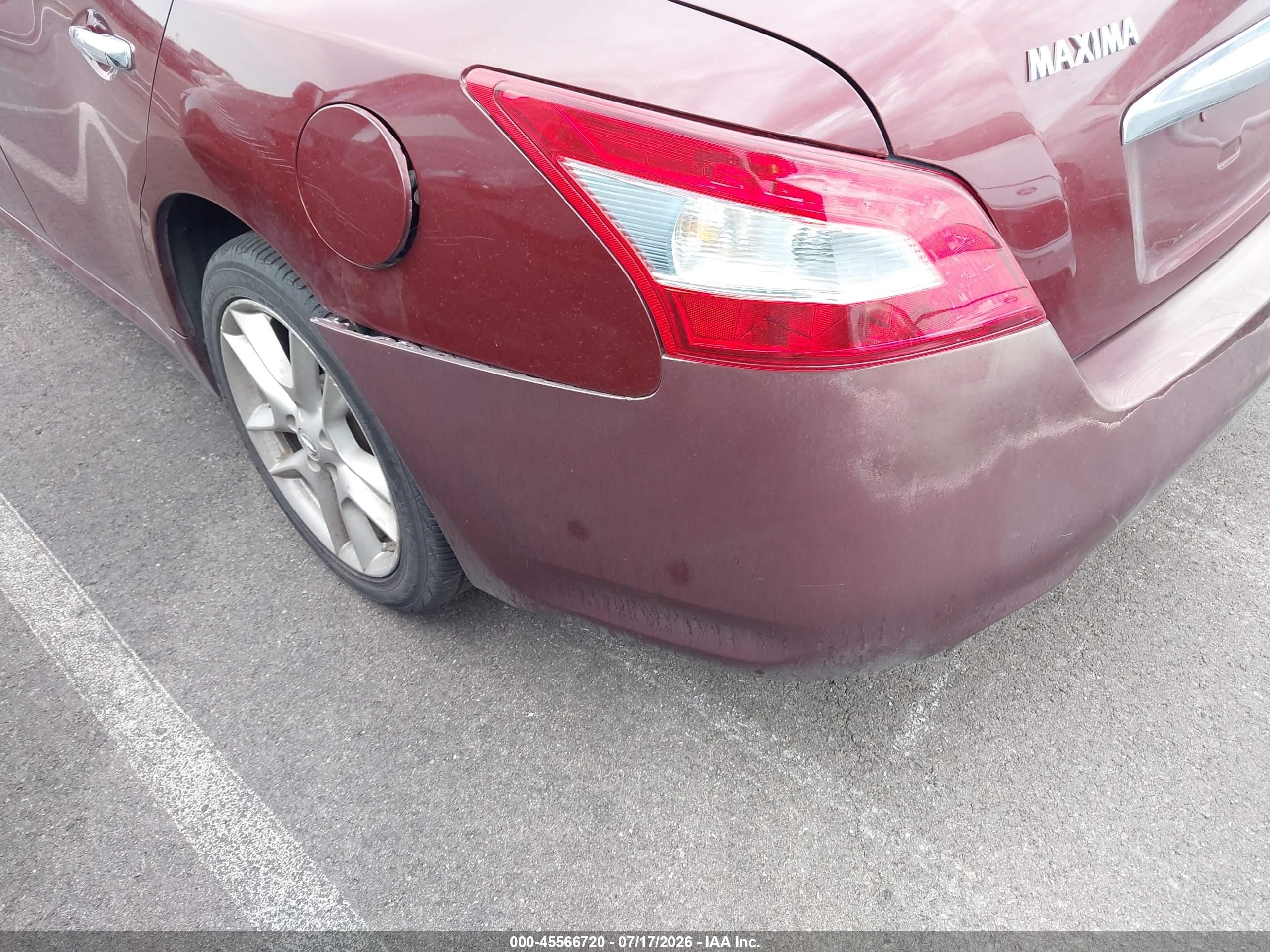 2011 Nissan Maxima 3.5 S Burgundy vin: 1N4AA5AP1BC850821