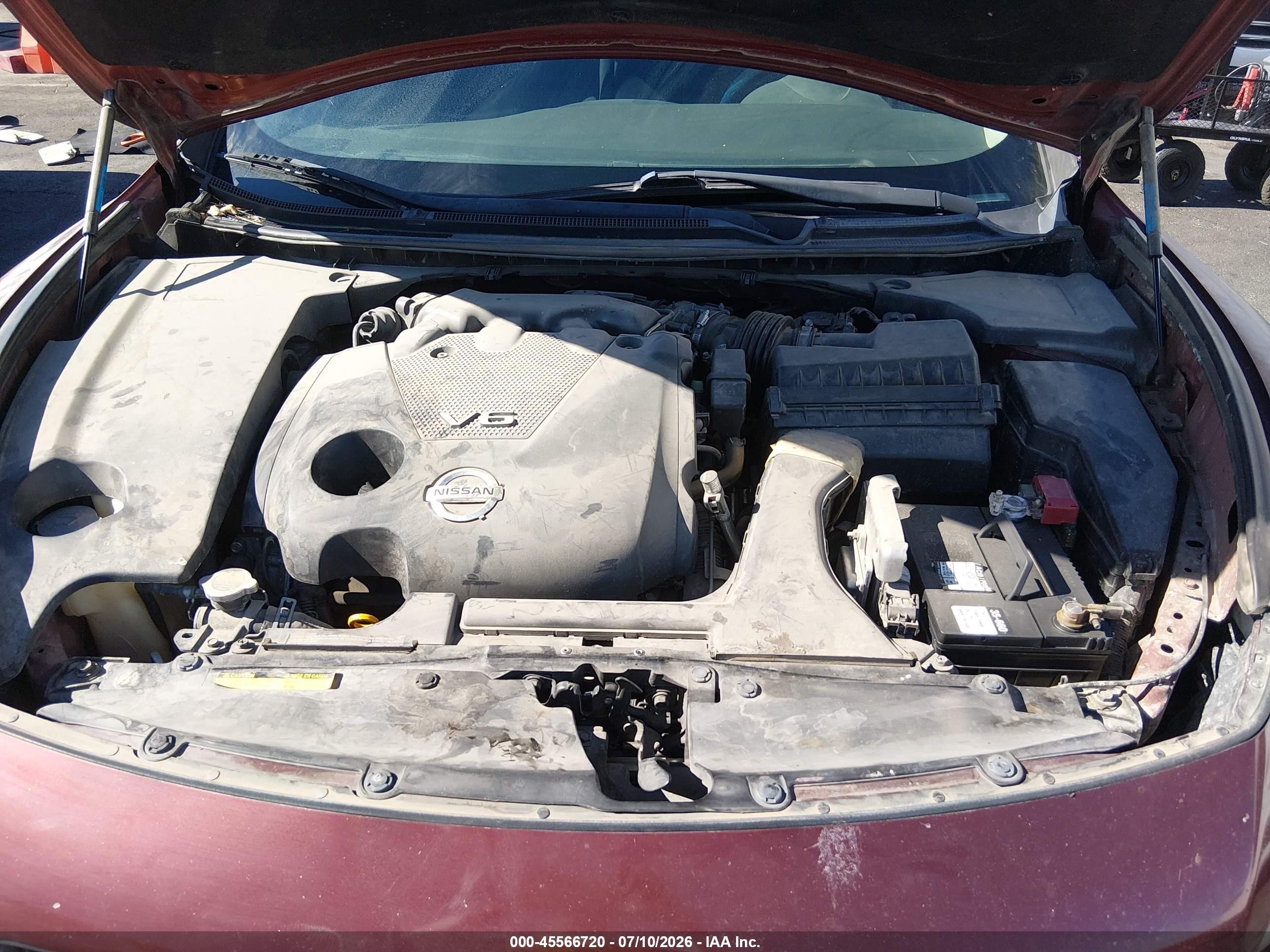 2011 Nissan Maxima 3.5 S Burgundy vin: 1N4AA5AP1BC850821