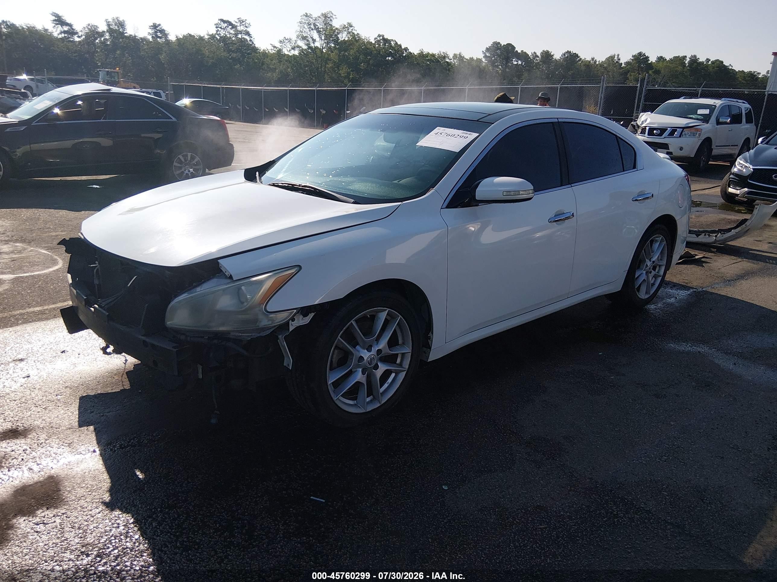 2011 Nissan Maxima 3.5 Sv White vin: 1N4AA5AP1BC851161