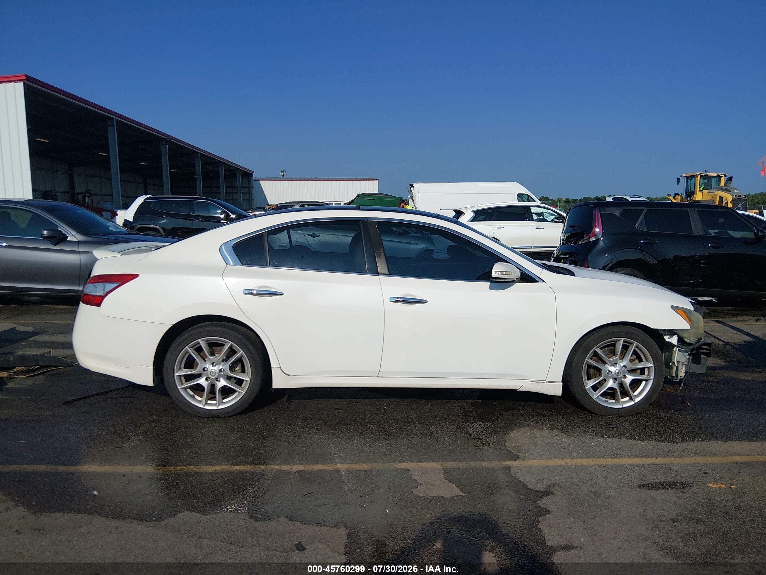 2011 Nissan Maxima 3.5 Sv White vin: 1N4AA5AP1BC851161