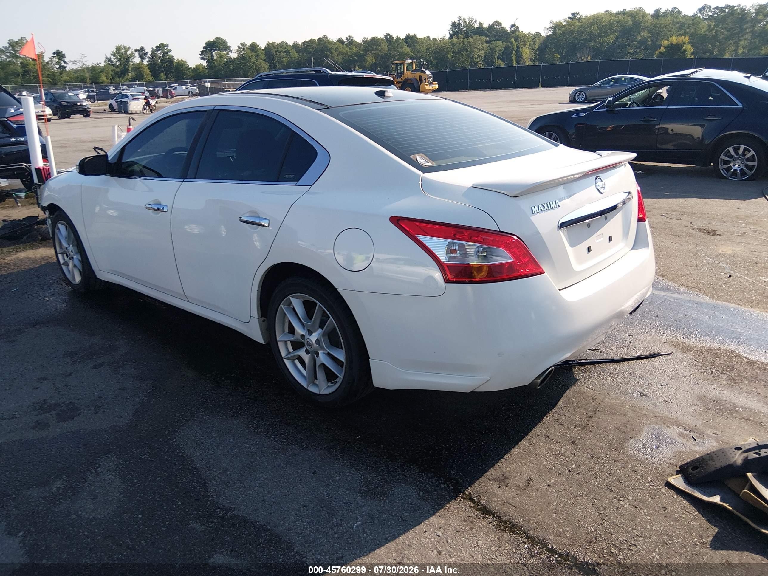 2011 Nissan Maxima 3.5 Sv White vin: 1N4AA5AP1BC851161