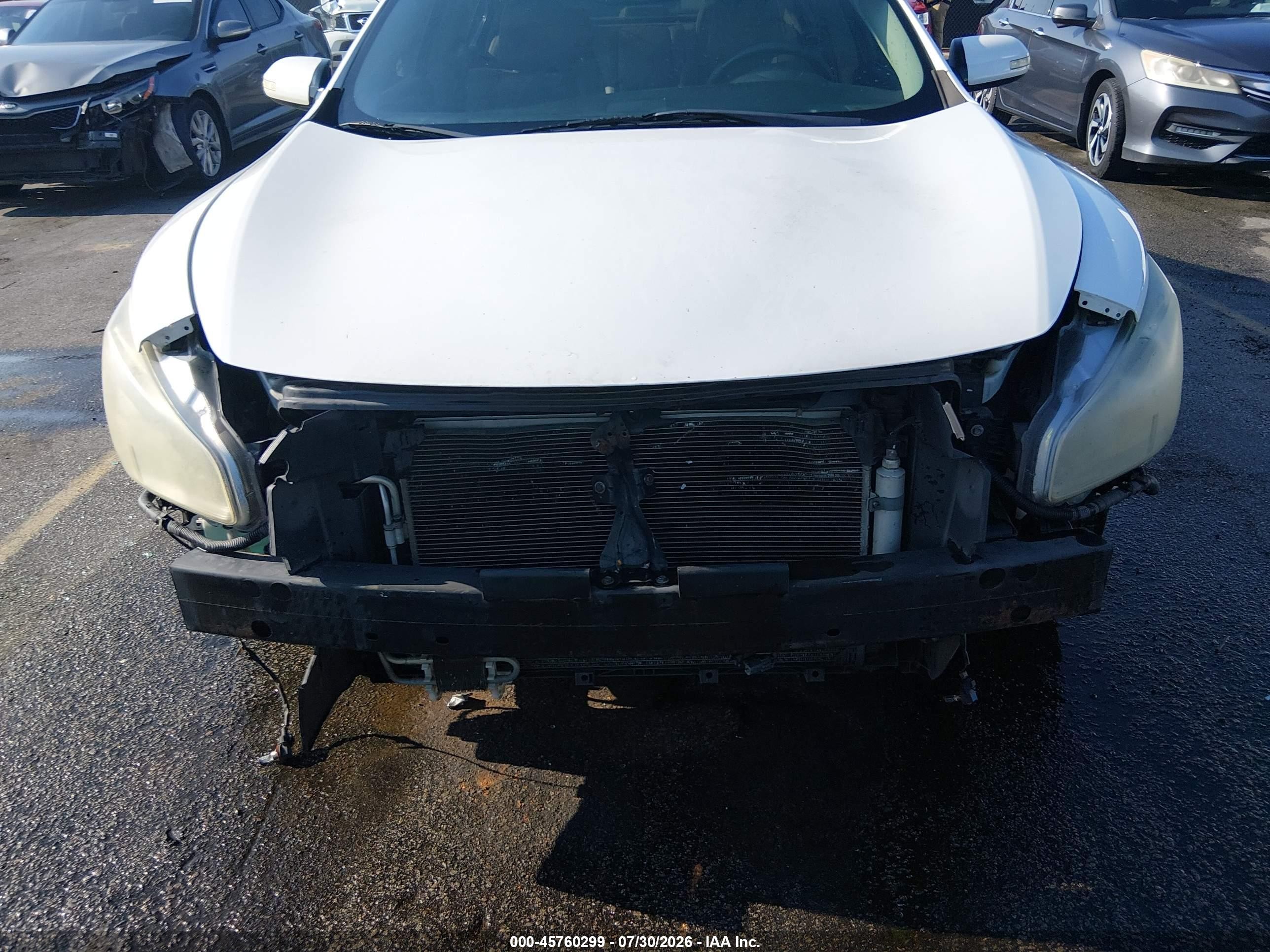 2011 Nissan Maxima 3.5 Sv White vin: 1N4AA5AP1BC851161
