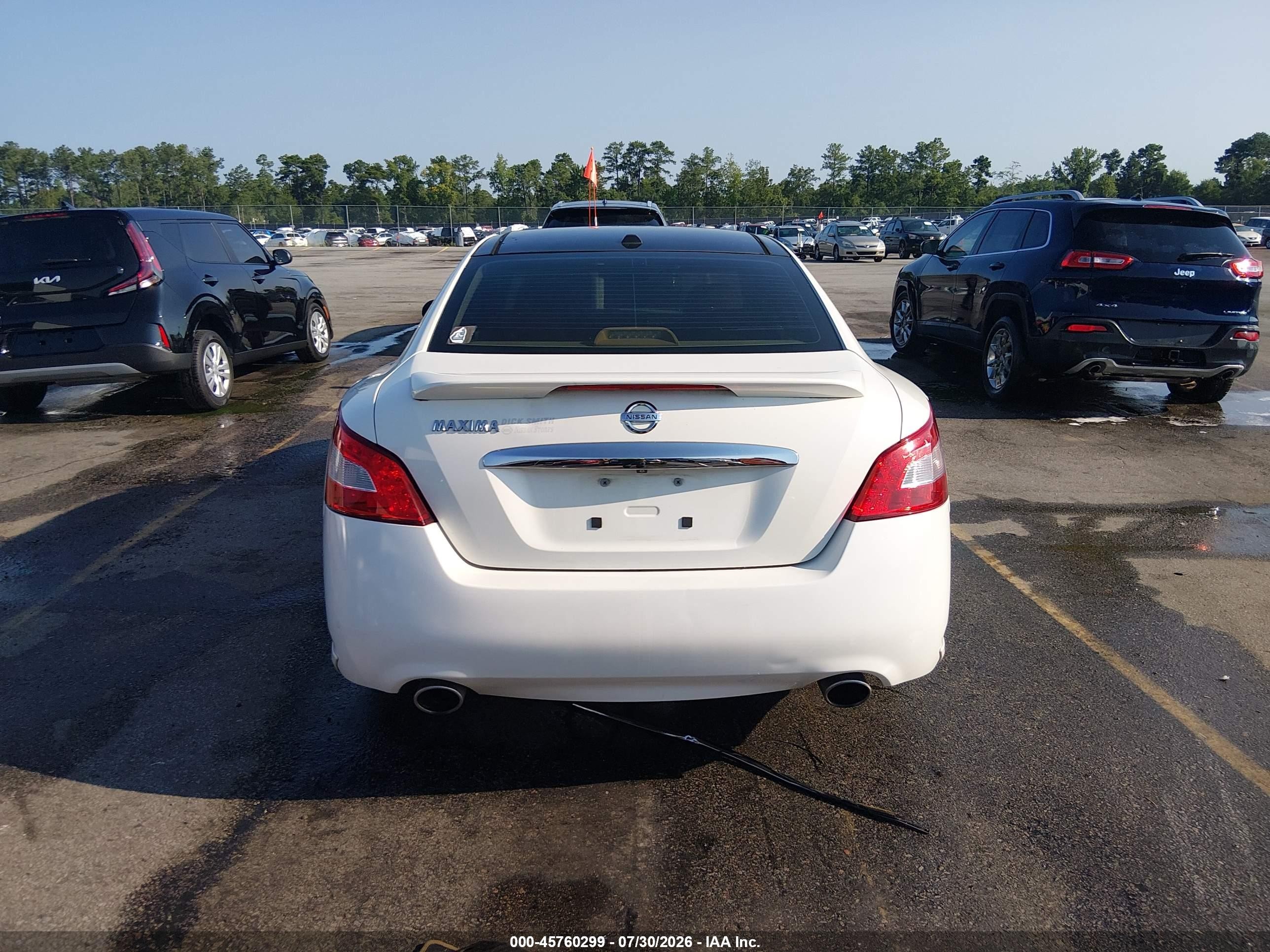2011 Nissan Maxima 3.5 Sv White vin: 1N4AA5AP1BC851161