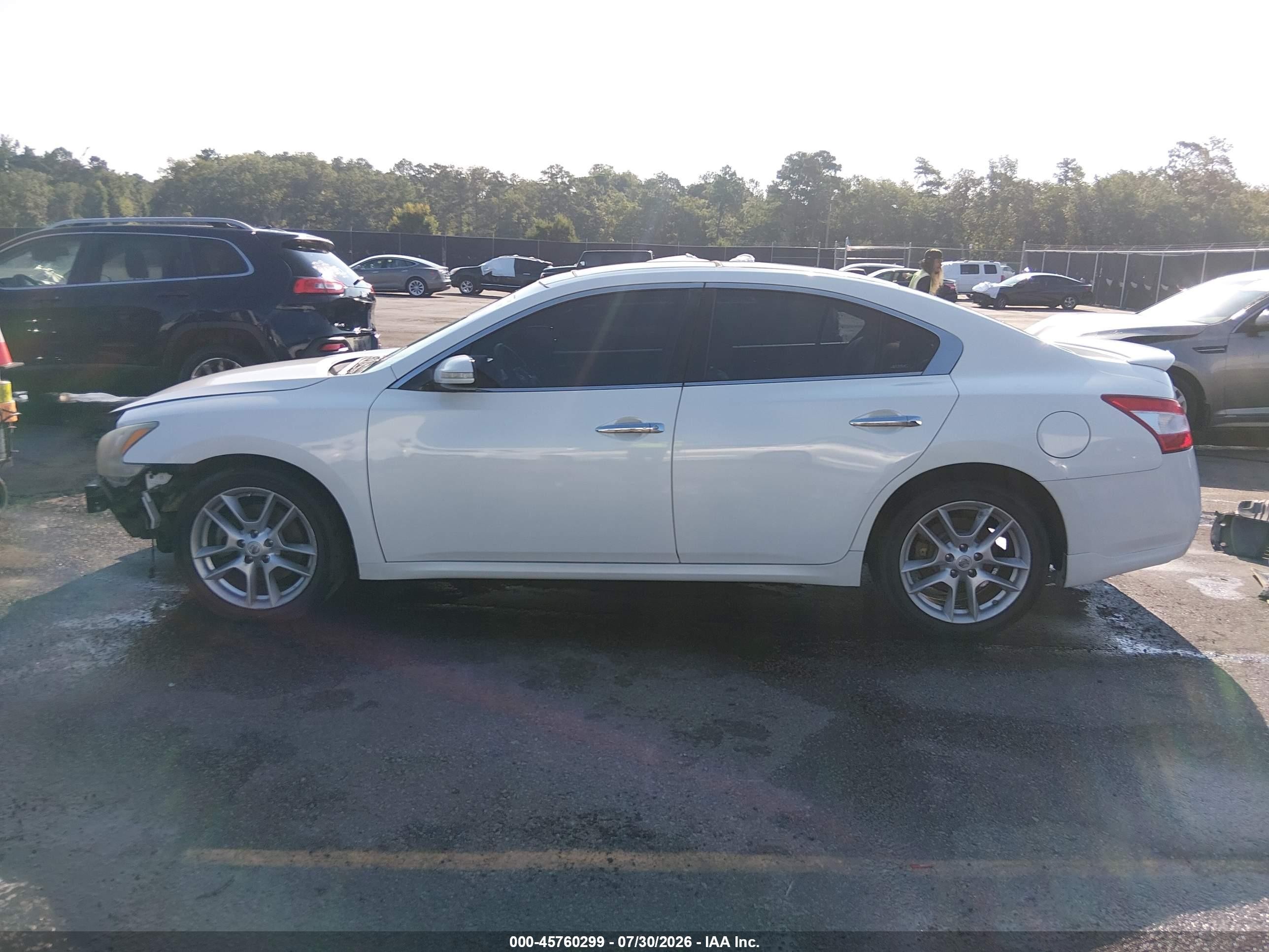 2011 Nissan Maxima 3.5 Sv White vin: 1N4AA5AP1BC851161