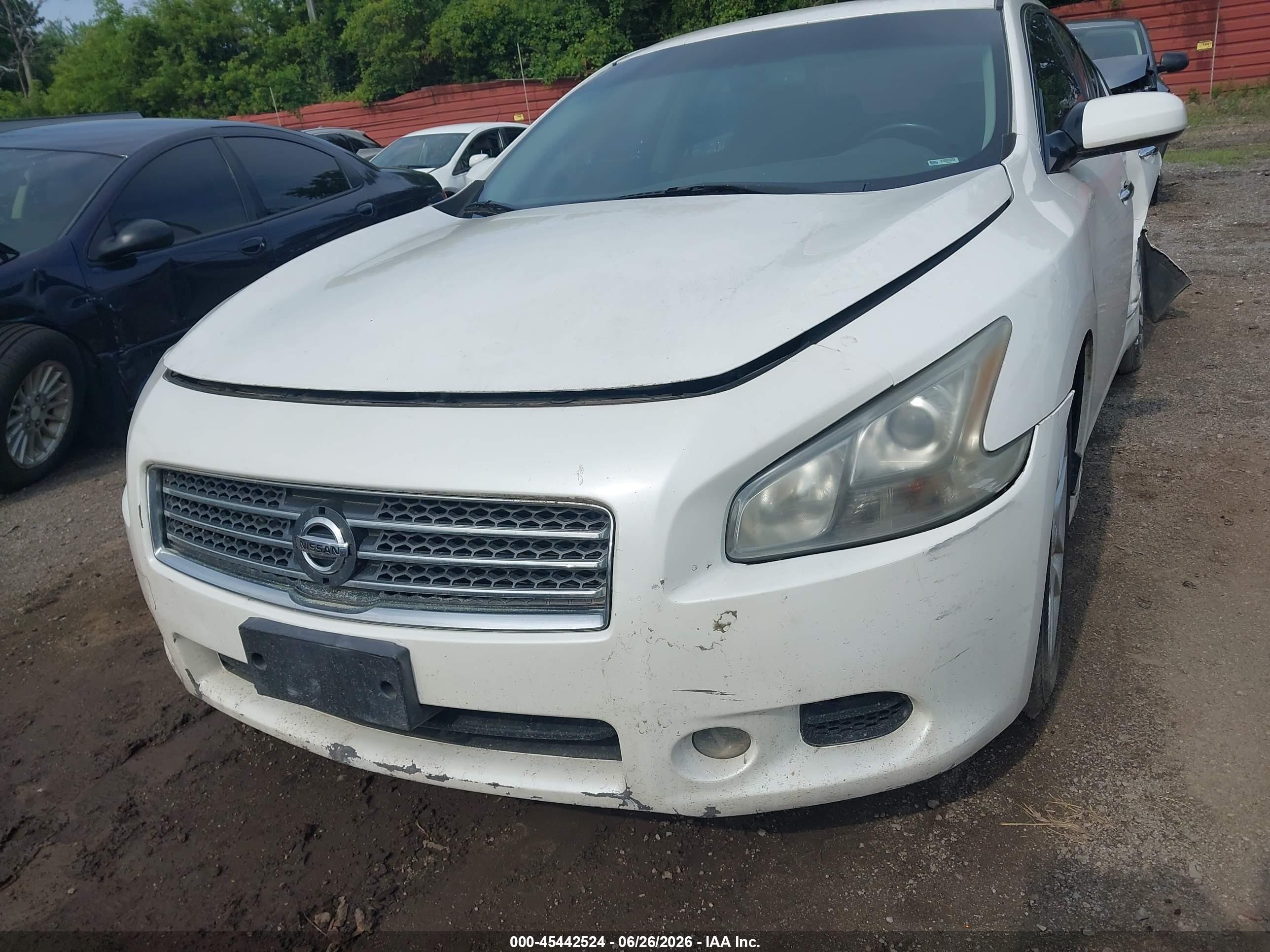 2011 Nissan Maxima 3.5 S White vin: 1N4AA5AP1BC851645