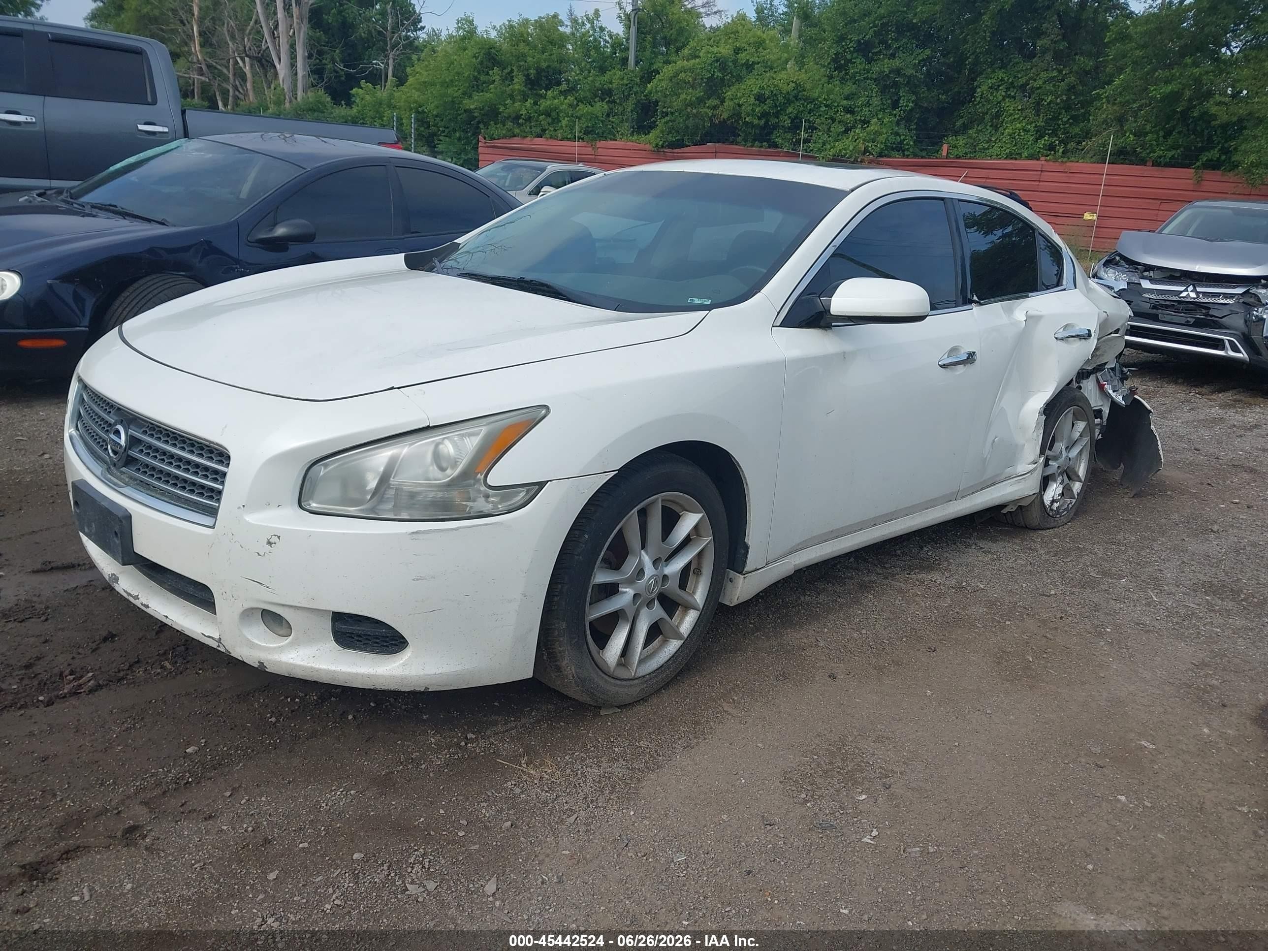 2011 Nissan Maxima 3.5 S White vin: 1N4AA5AP1BC851645