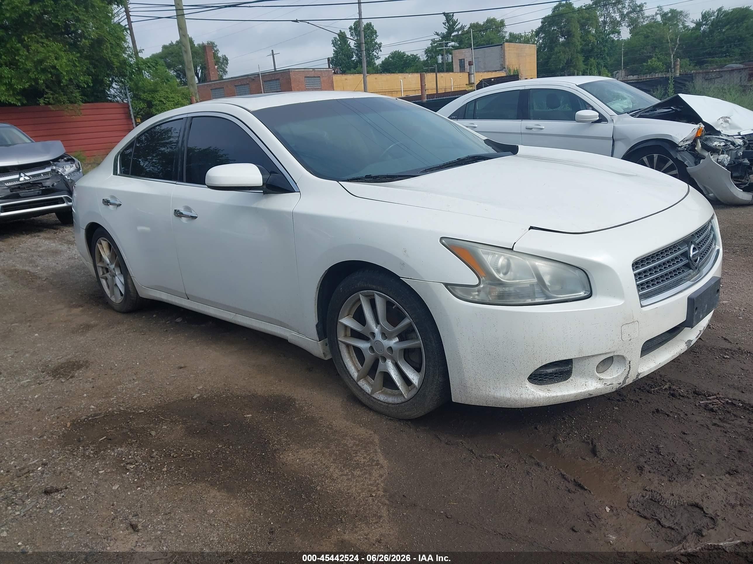 2011 Nissan Maxima 3.5 S White vin: 1N4AA5AP1BC851645