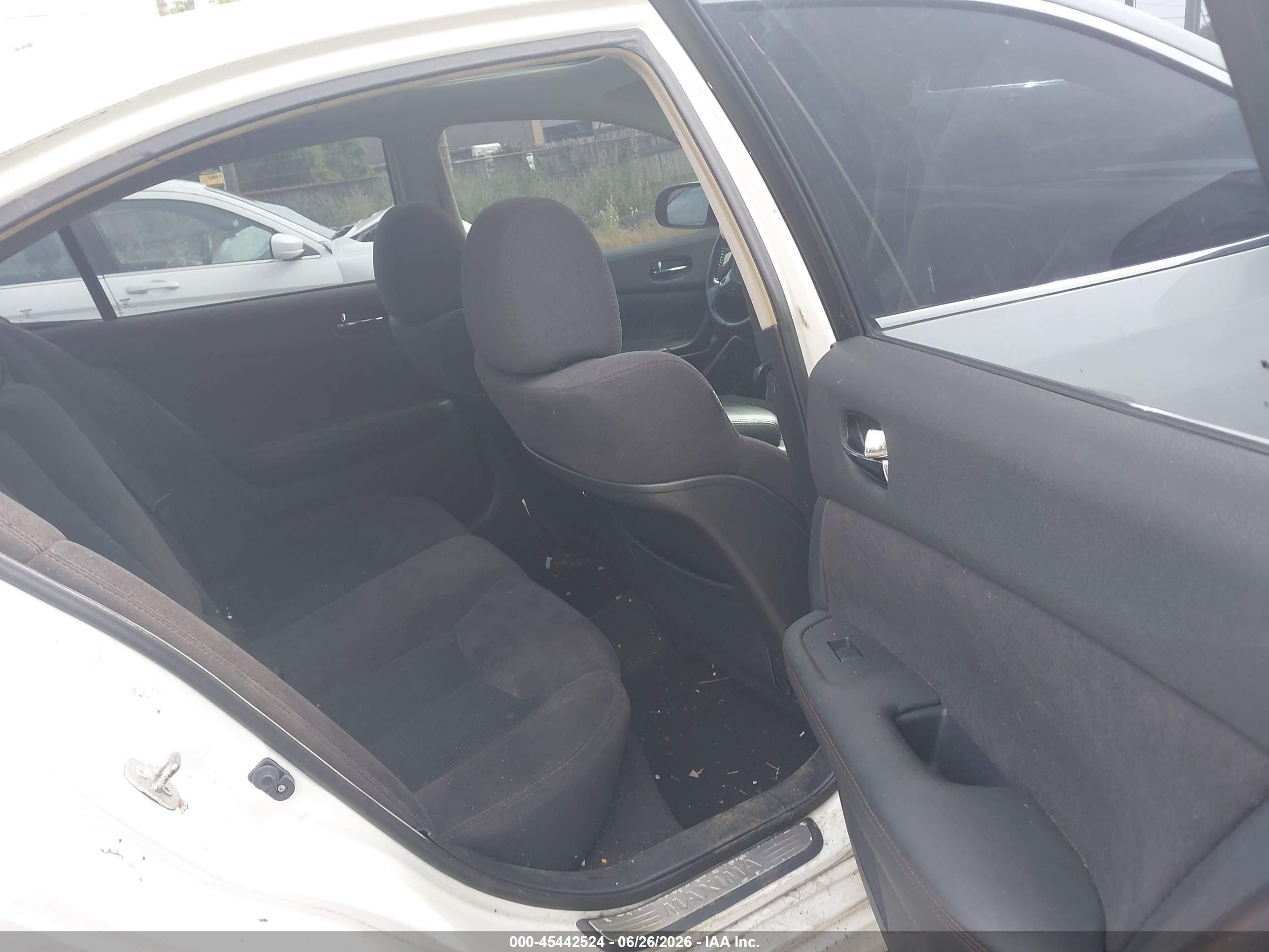 2011 Nissan Maxima 3.5 S White vin: 1N4AA5AP1BC851645