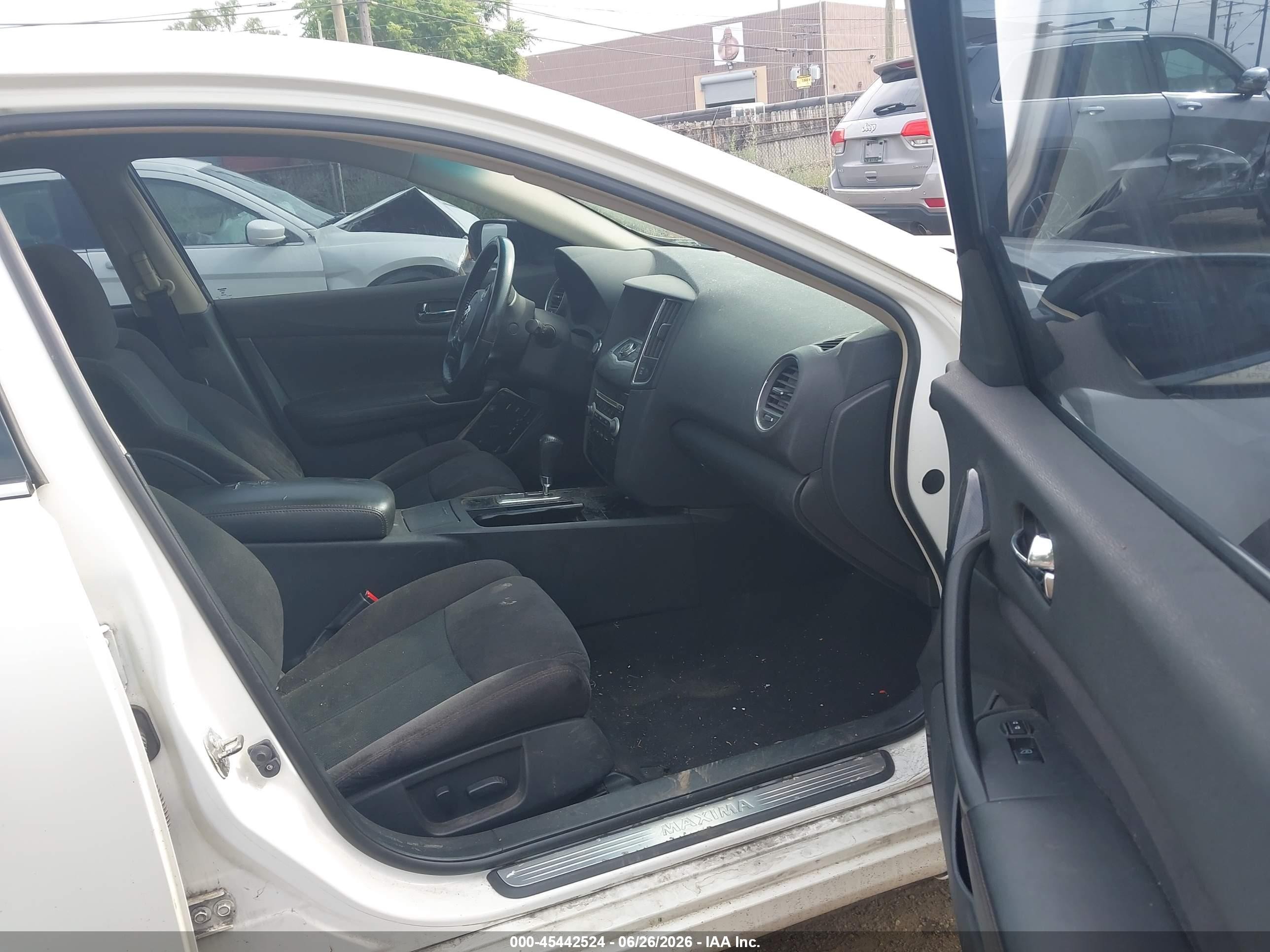 2011 Nissan Maxima 3.5 S White vin: 1N4AA5AP1BC851645