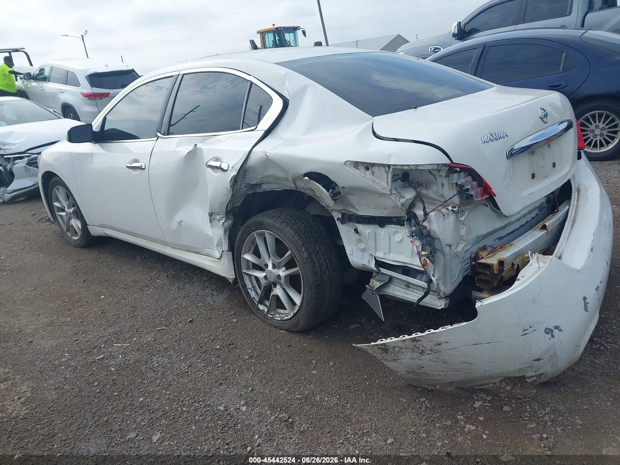 2011 Nissan Maxima 3.5 S White vin: 1N4AA5AP1BC851645