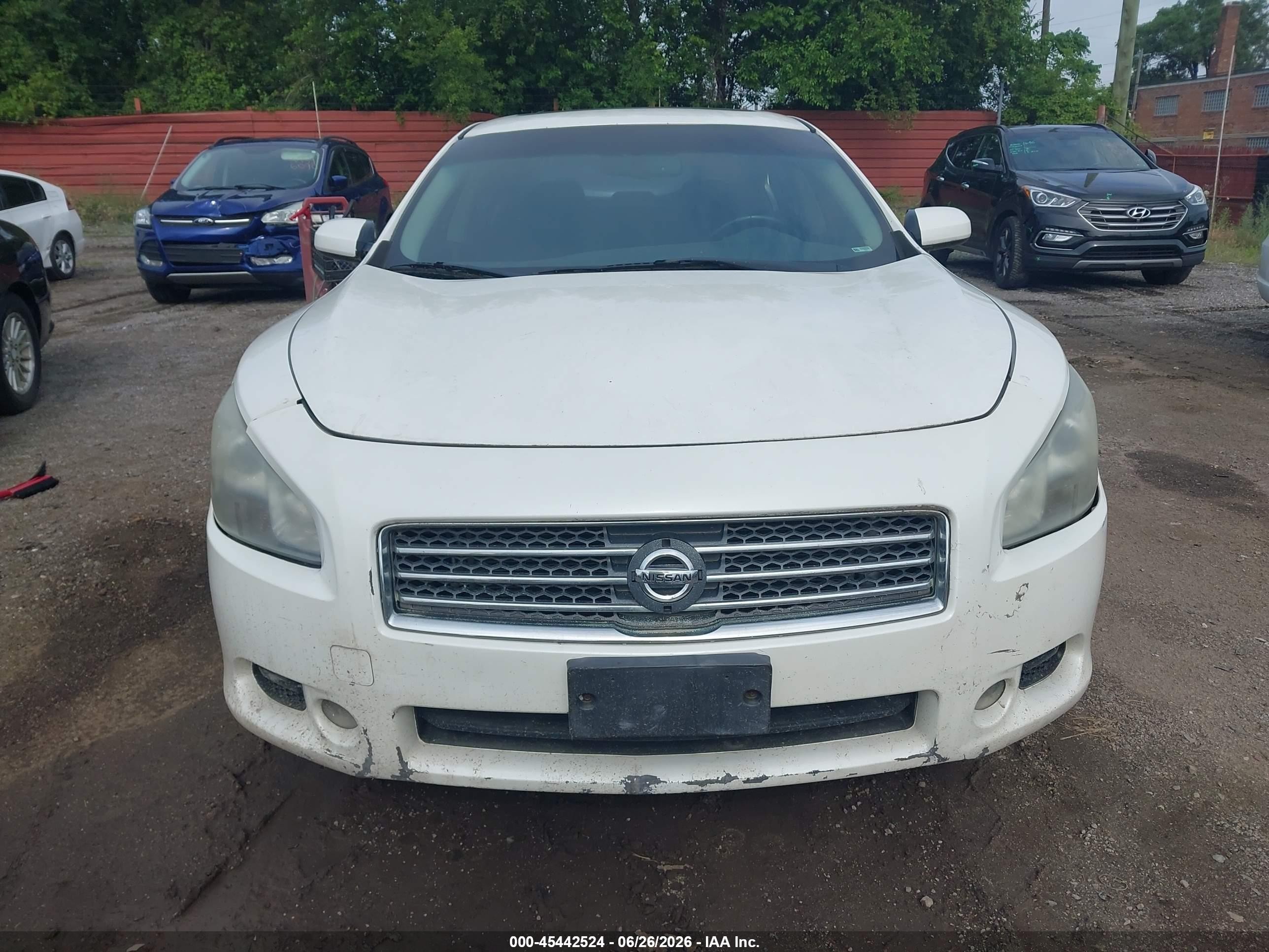 2011 Nissan Maxima 3.5 S White vin: 1N4AA5AP1BC851645