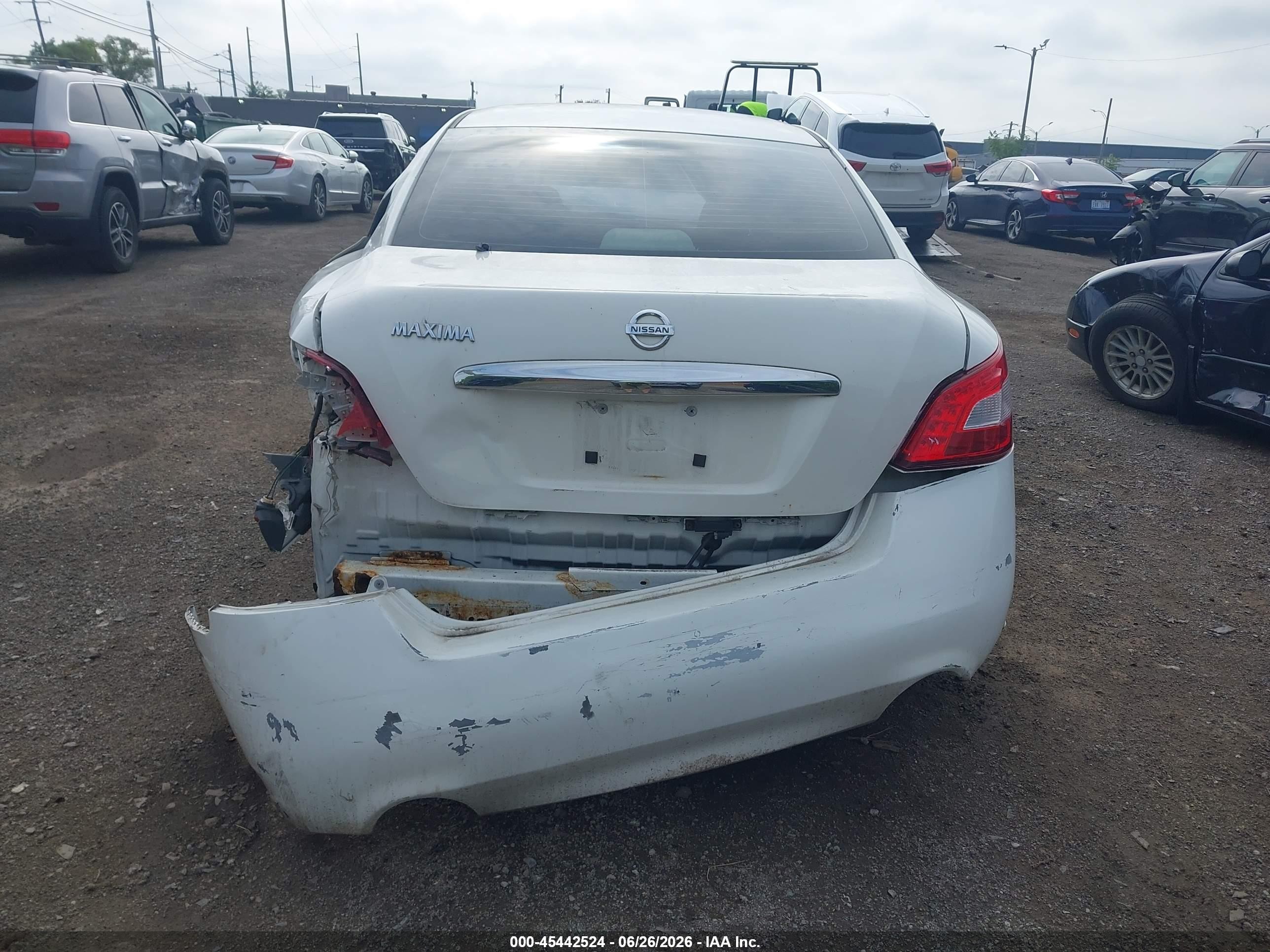 2011 Nissan Maxima 3.5 S White vin: 1N4AA5AP1BC851645