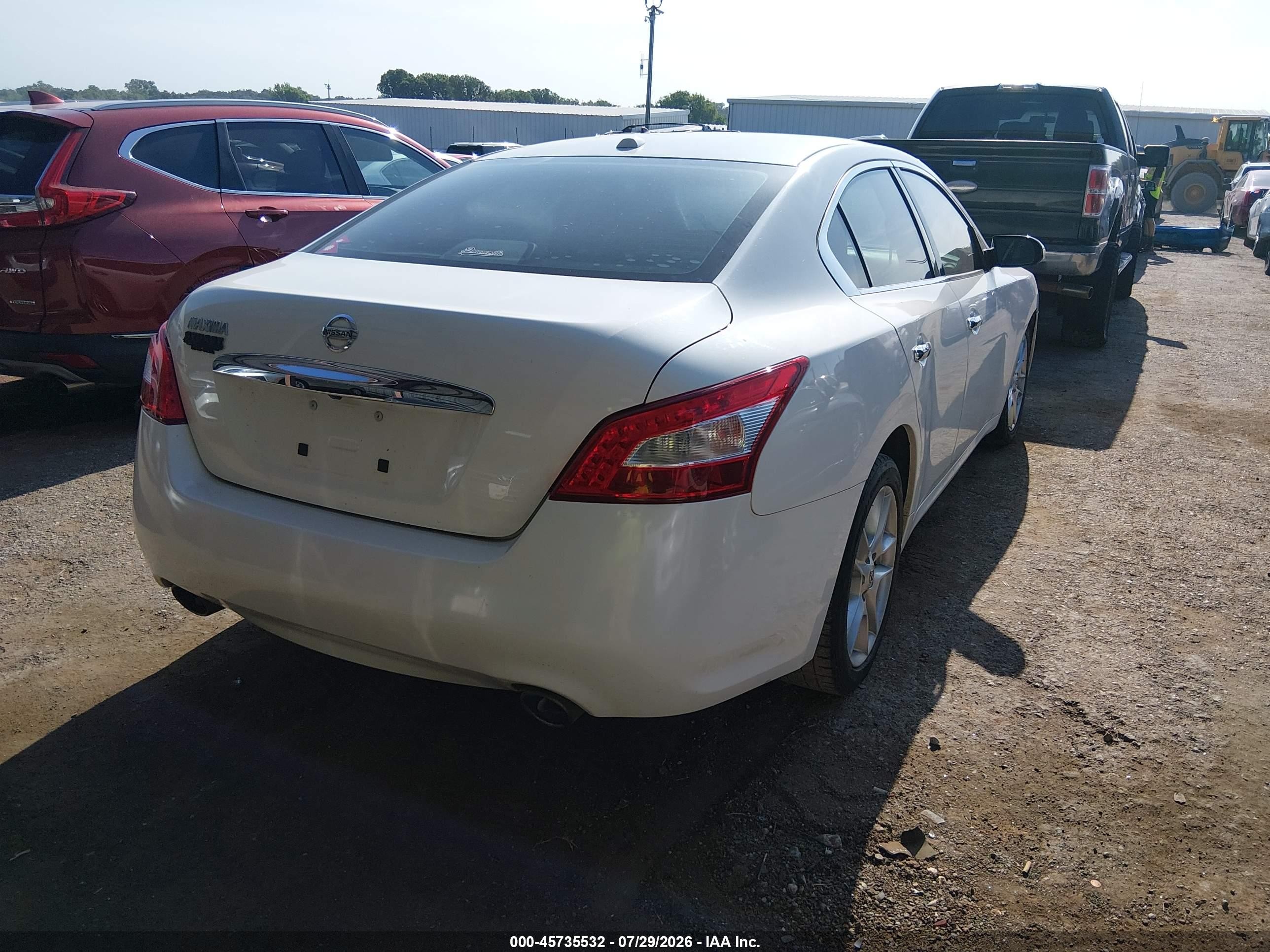 2011 Nissan Maxima 3.5 Sv White vin: 1N4AA5AP1BC862127