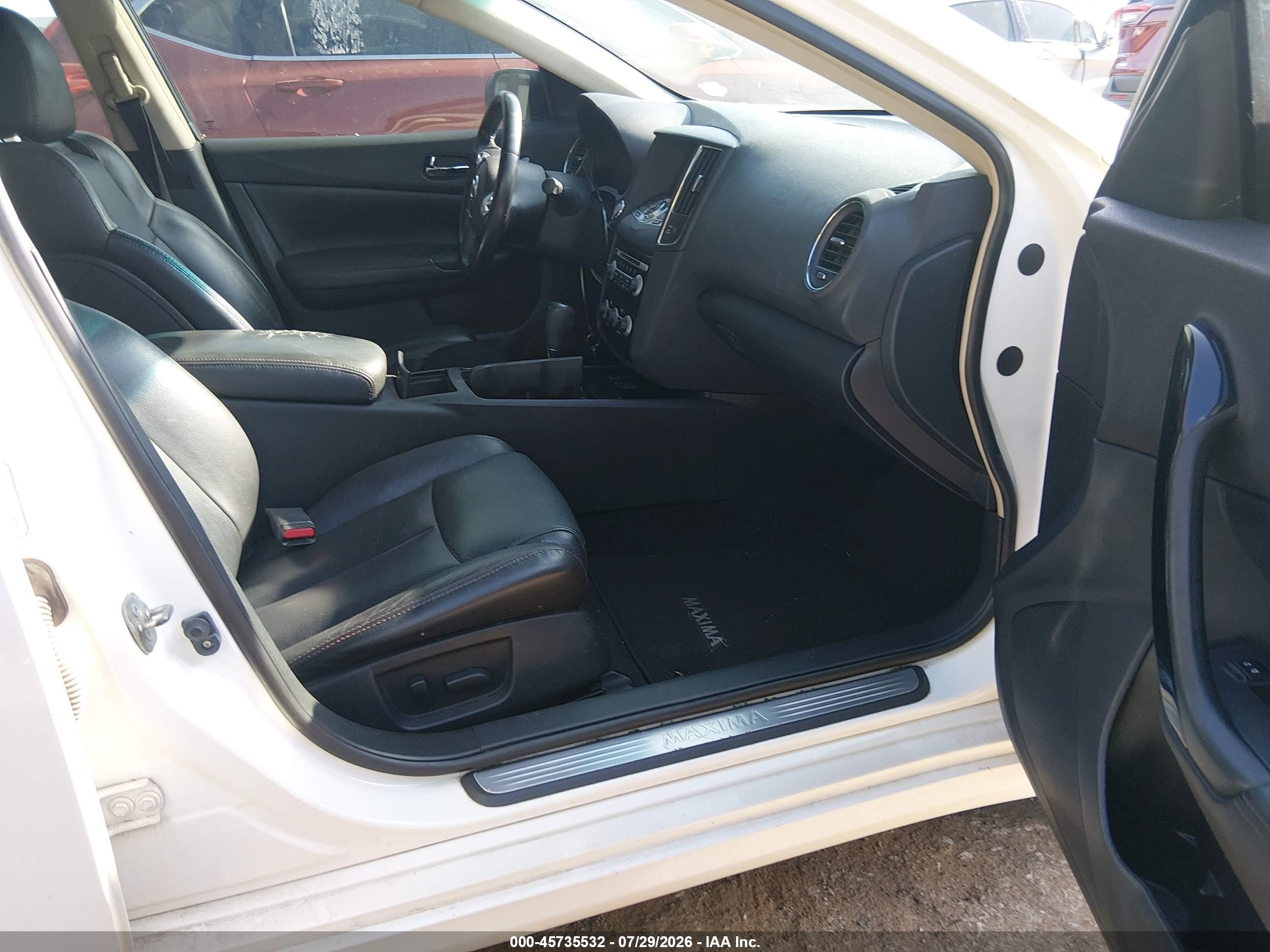 2011 Nissan Maxima 3.5 Sv White vin: 1N4AA5AP1BC862127