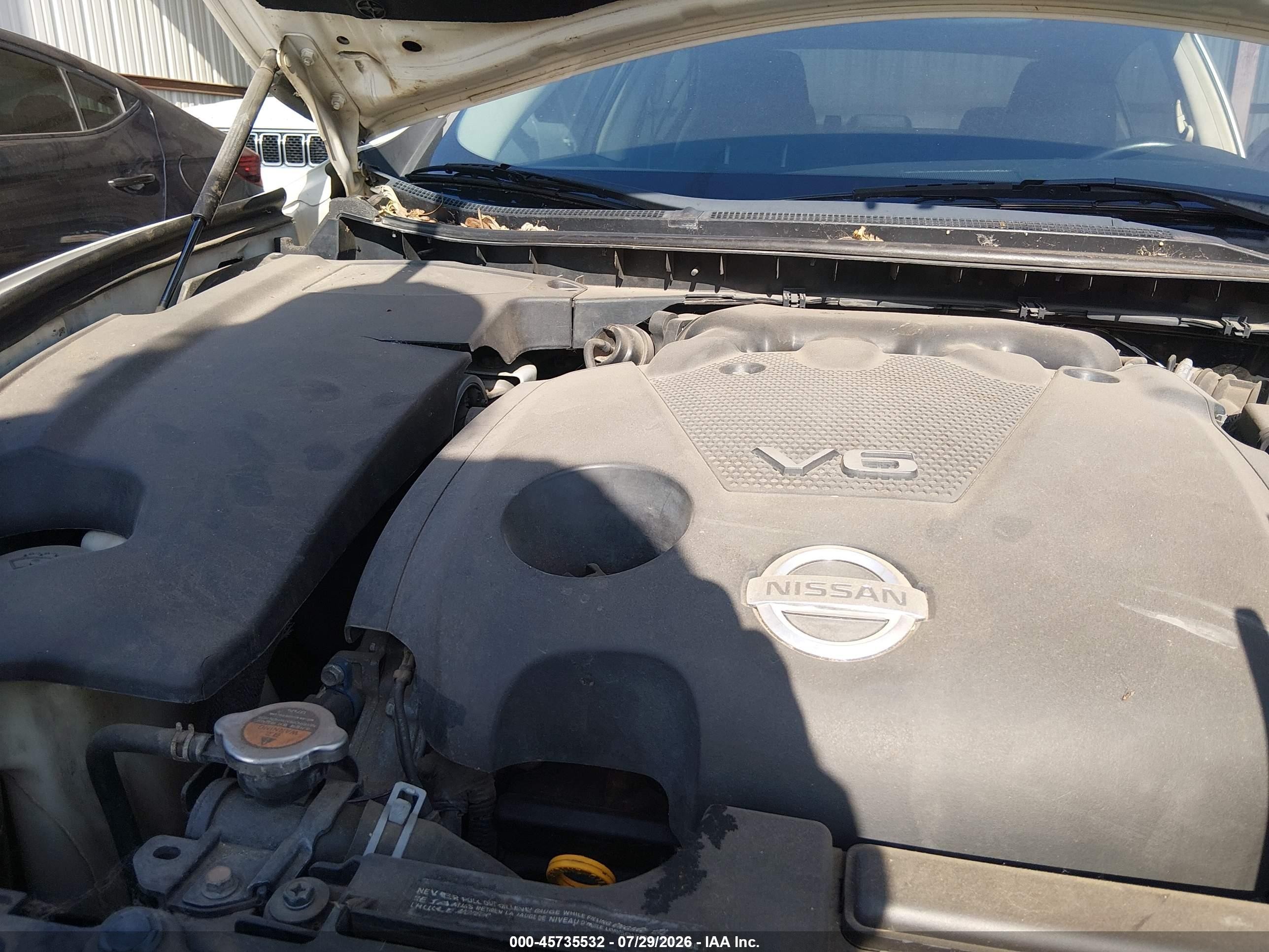 2011 Nissan Maxima 3.5 Sv White vin: 1N4AA5AP1BC862127