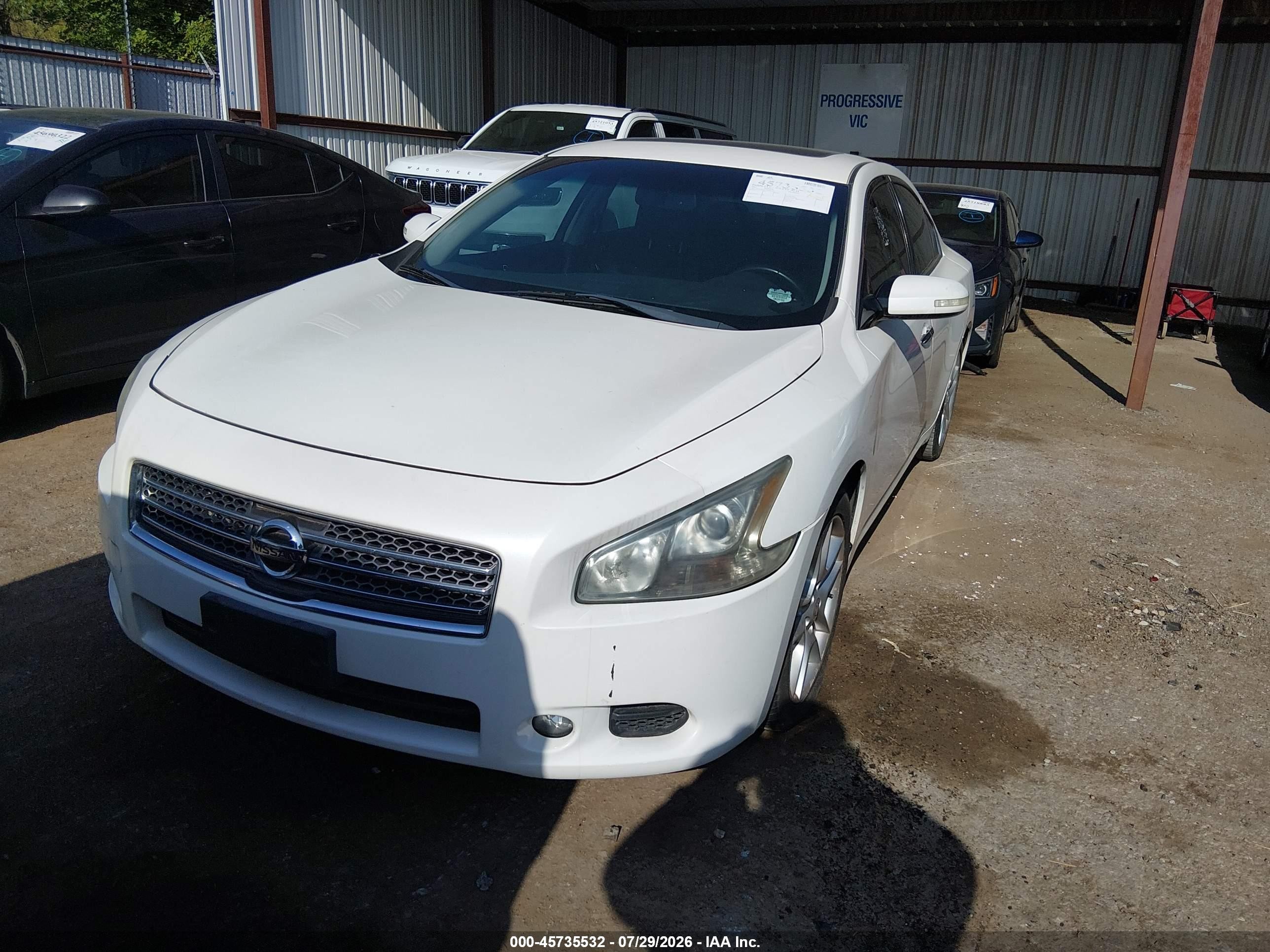 2011 Nissan Maxima 3.5 Sv White vin: 1N4AA5AP1BC862127