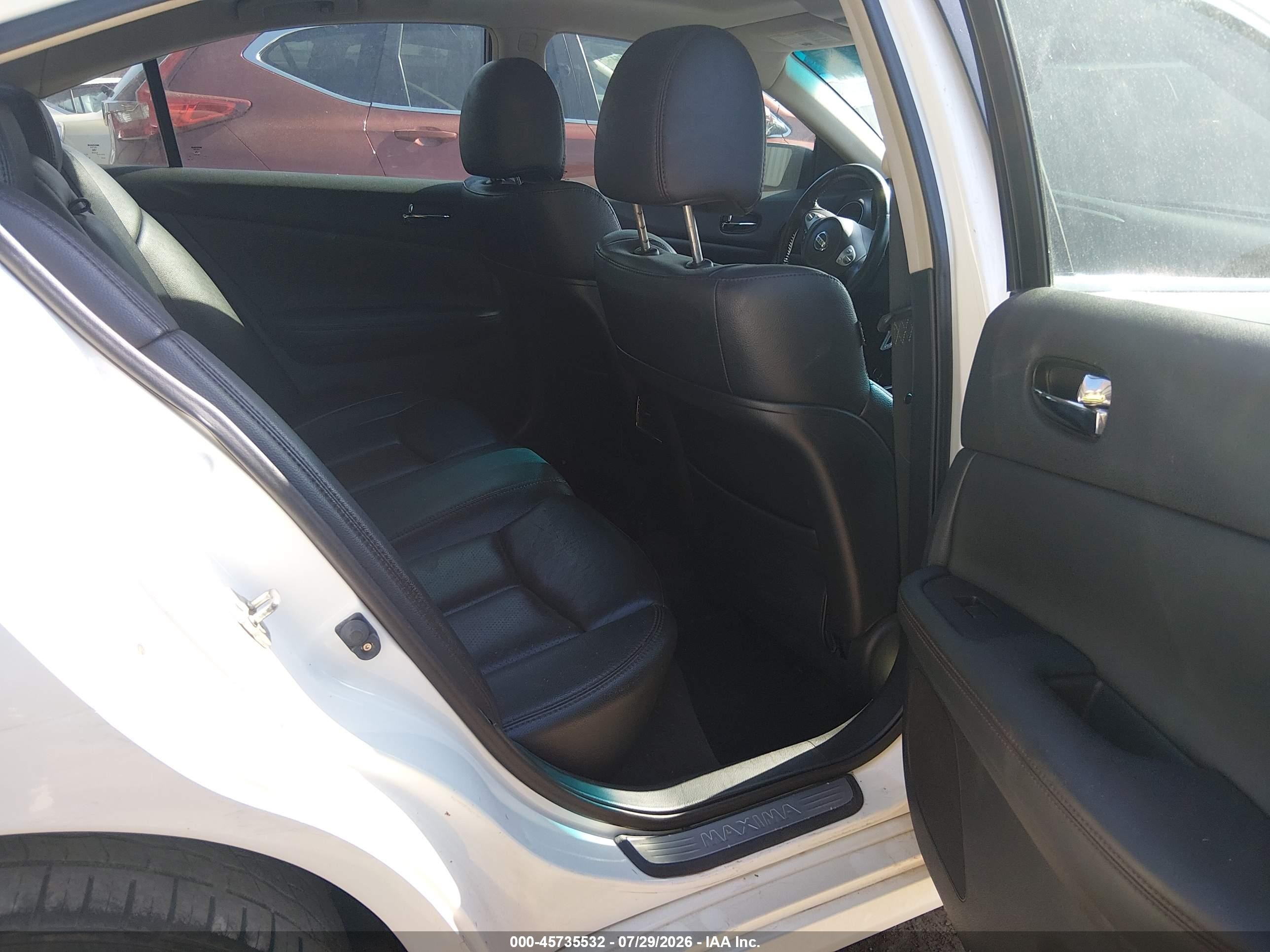 2011 Nissan Maxima 3.5 Sv White vin: 1N4AA5AP1BC862127