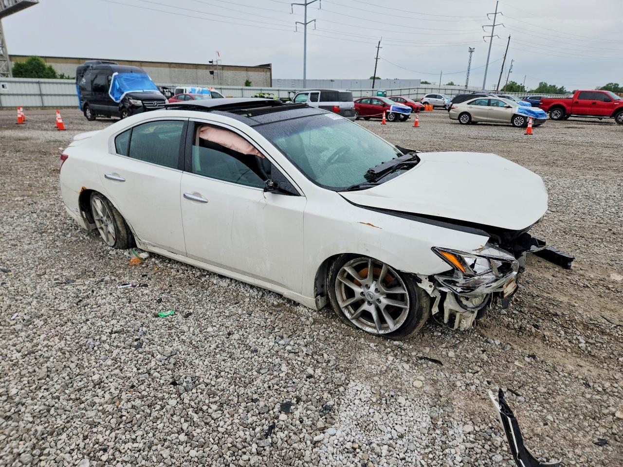 2011 Nissan Maxima 3.5 S White vin: 1N4AA5AP1BC863875