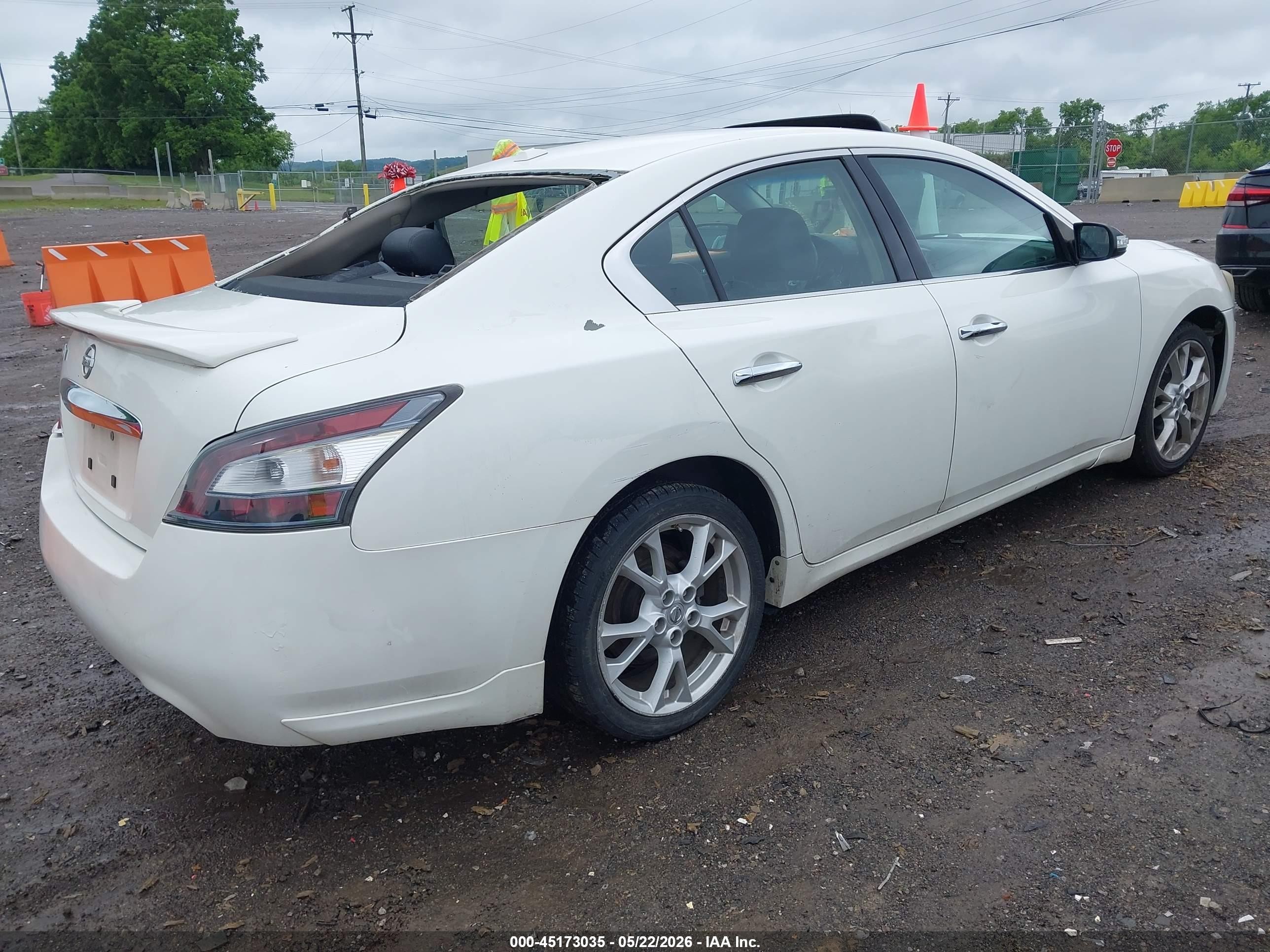 2012 Nissan Maxima 3.5 Sv White vin: 1N4AA5AP1CC810241