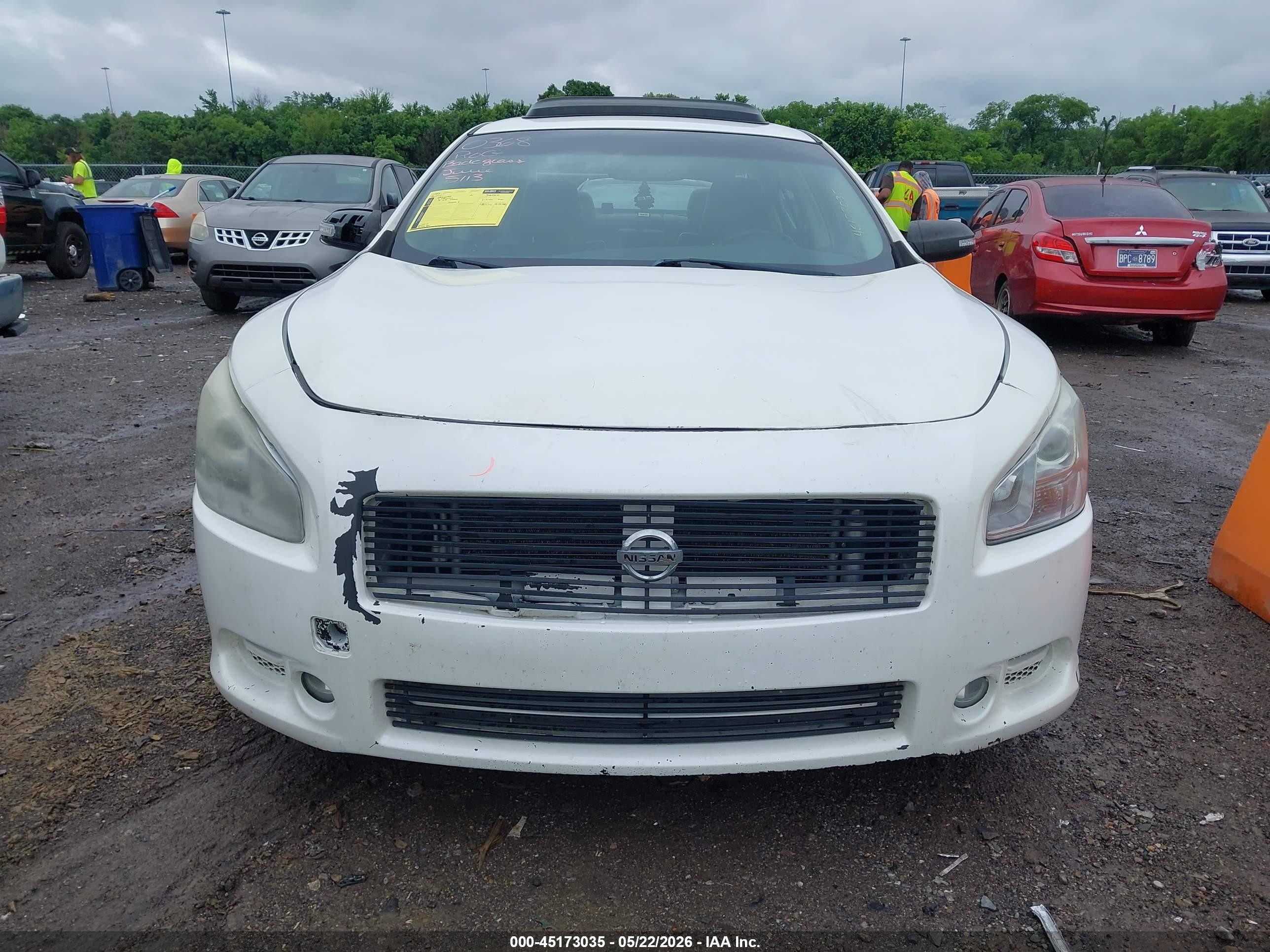 2012 Nissan Maxima 3.5 Sv White vin: 1N4AA5AP1CC810241