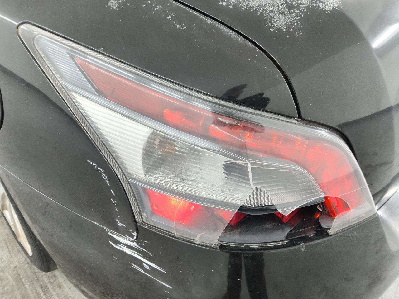 2012 Nissan Maxima 3.5 S Черный vin: 1N4AA5AP1CC810546 Damage: Left Tail Light, Broken, Replacement Required