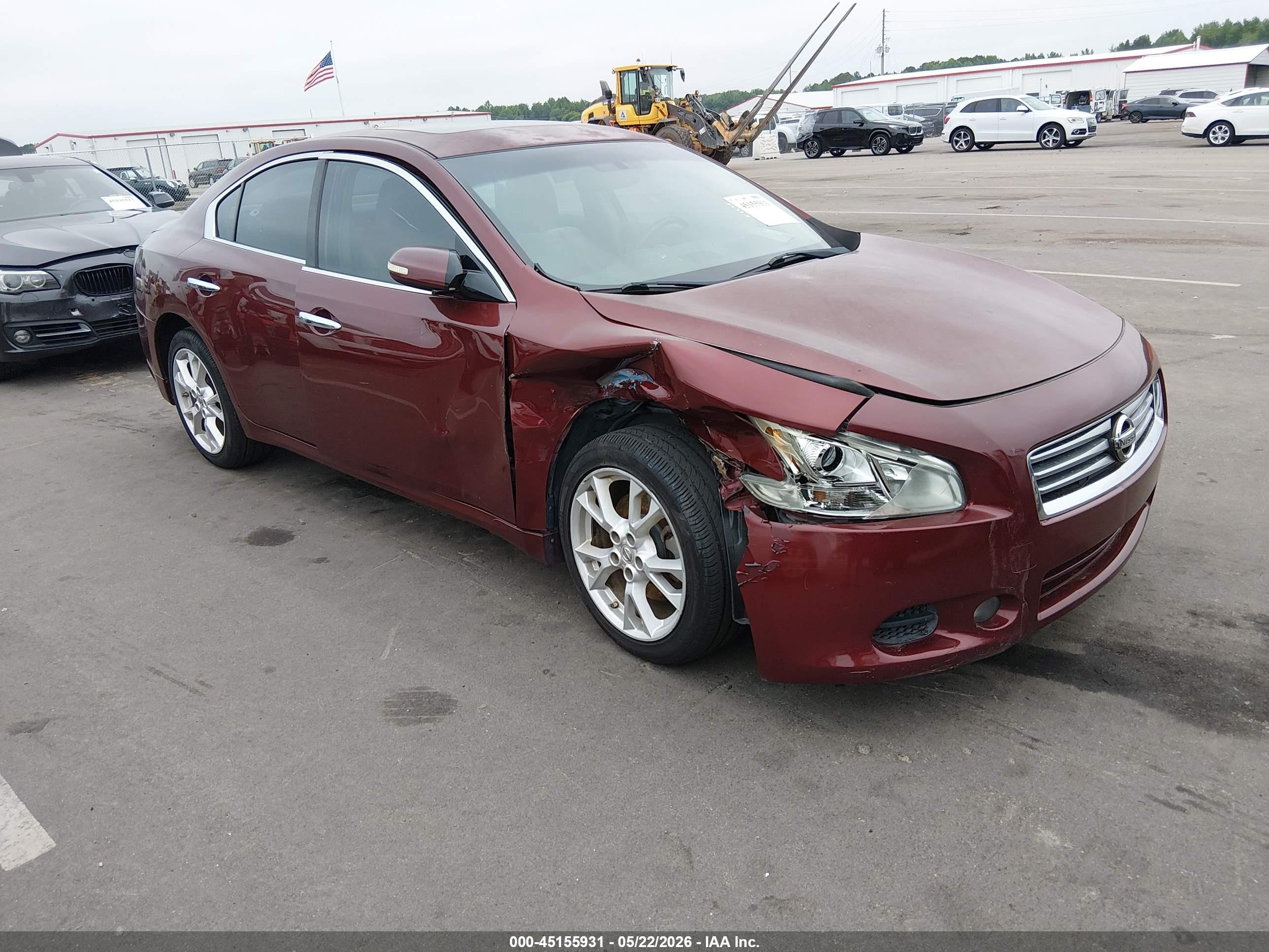 2012 Nissan Maxima 3.5 Sv Red vin: 1N4AA5AP1CC812782