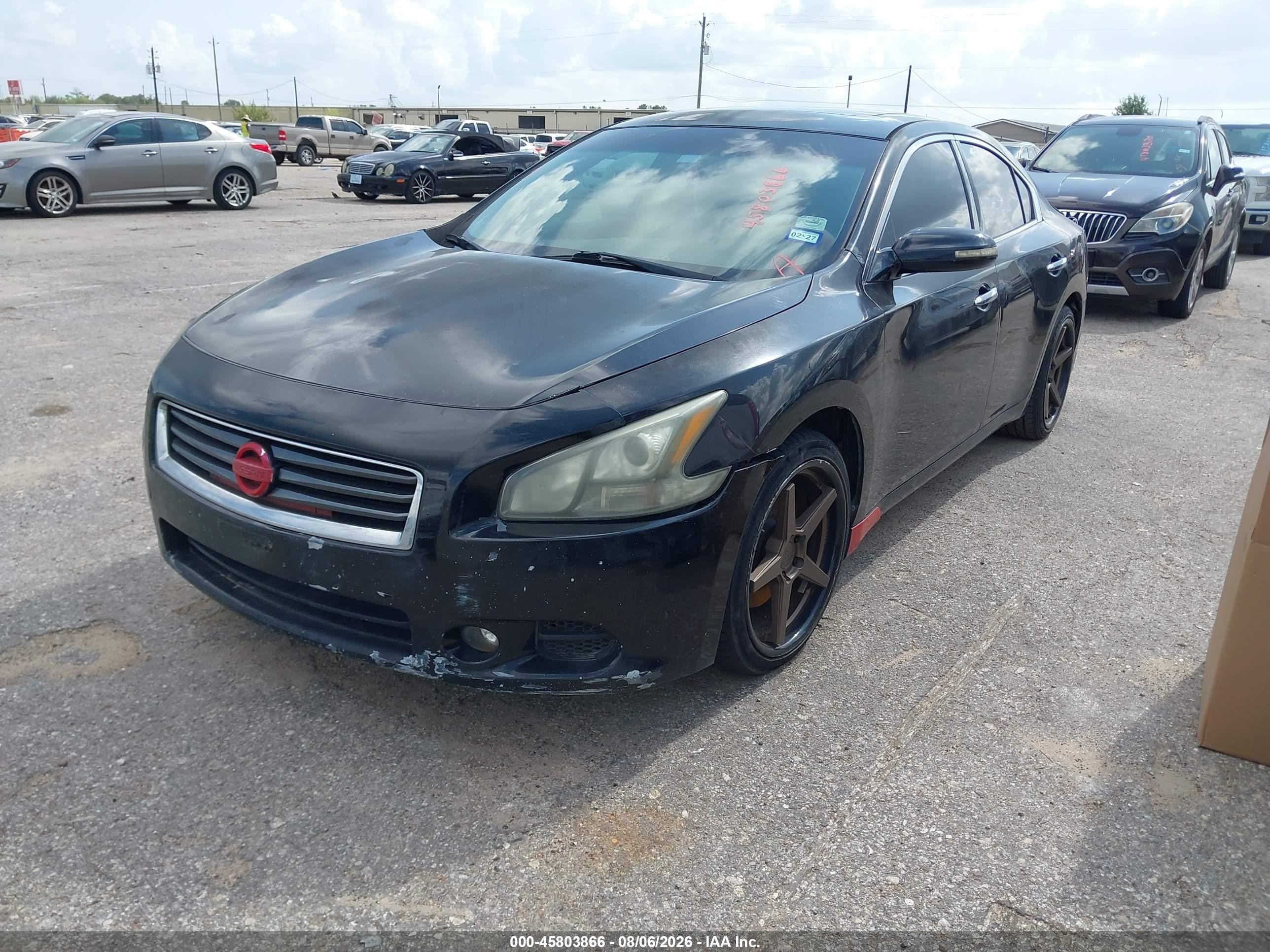 2012 Nissan Maxima 3.5 Sv Black vin: 1N4AA5AP1CC818033